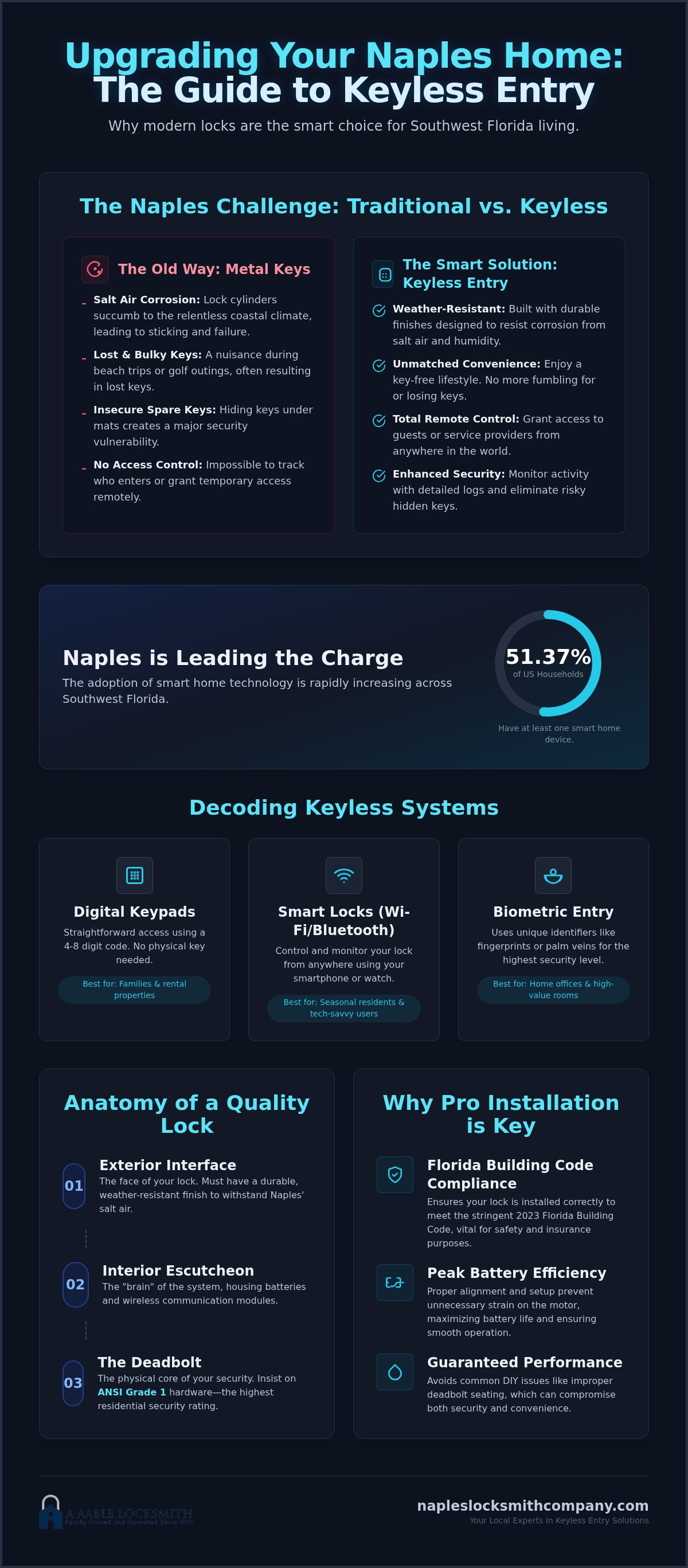 Keyless entry for homes Naples