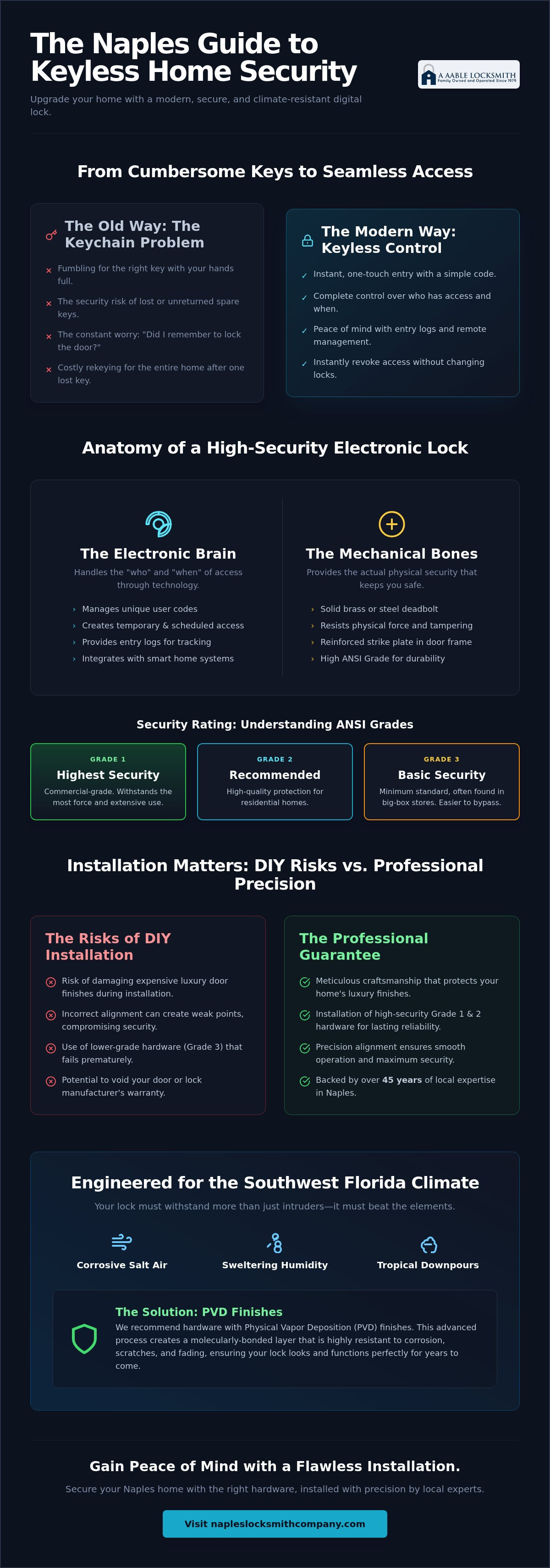 Digital keypad lock installation