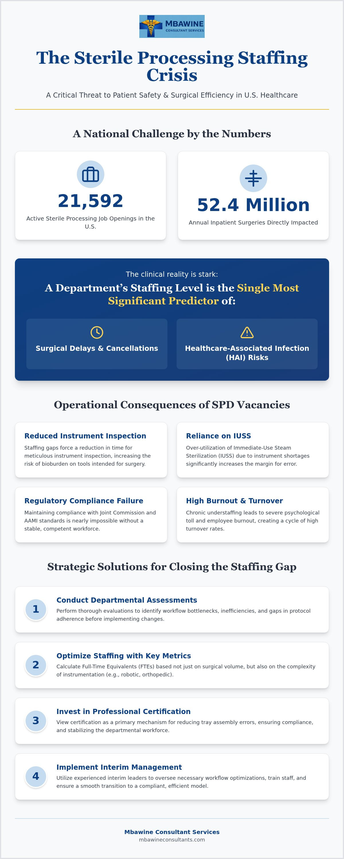 Sterile processing department staffing