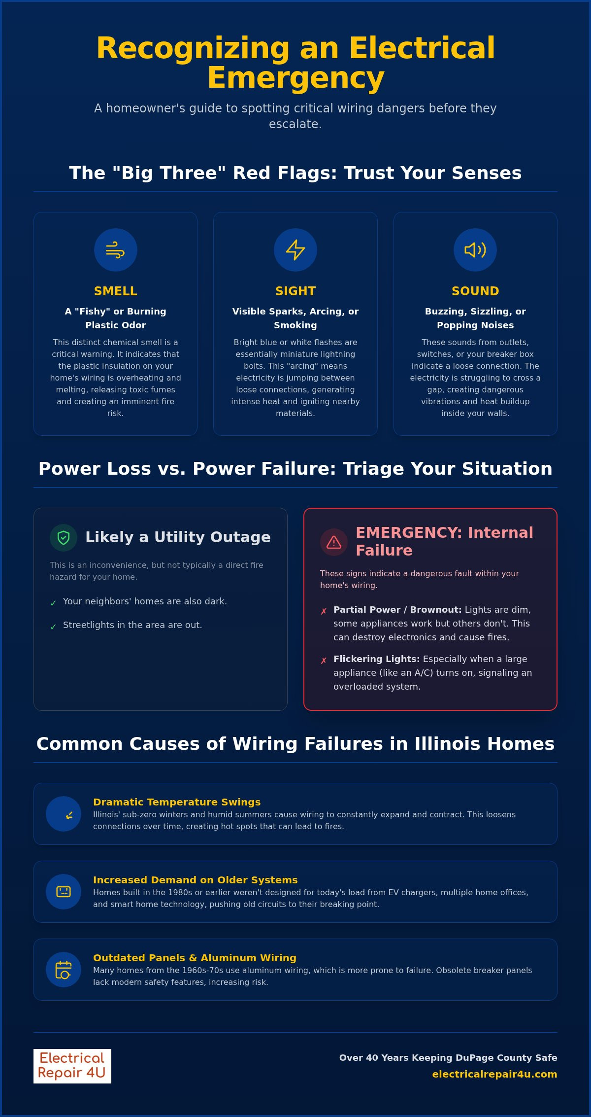 Emergency wiring repair