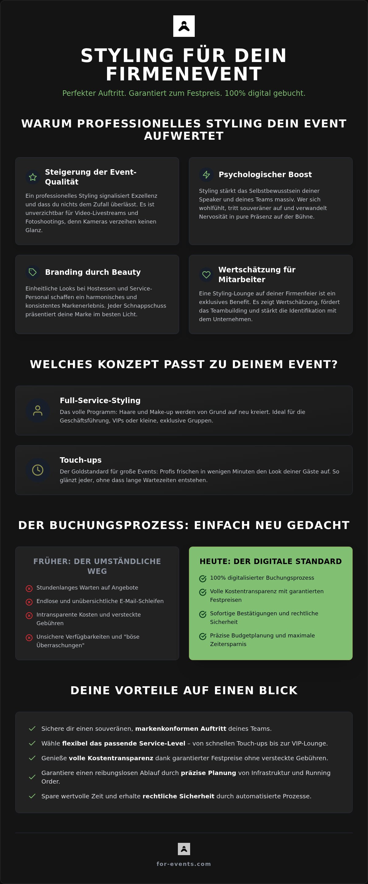 Styling für Firmenevent buchen