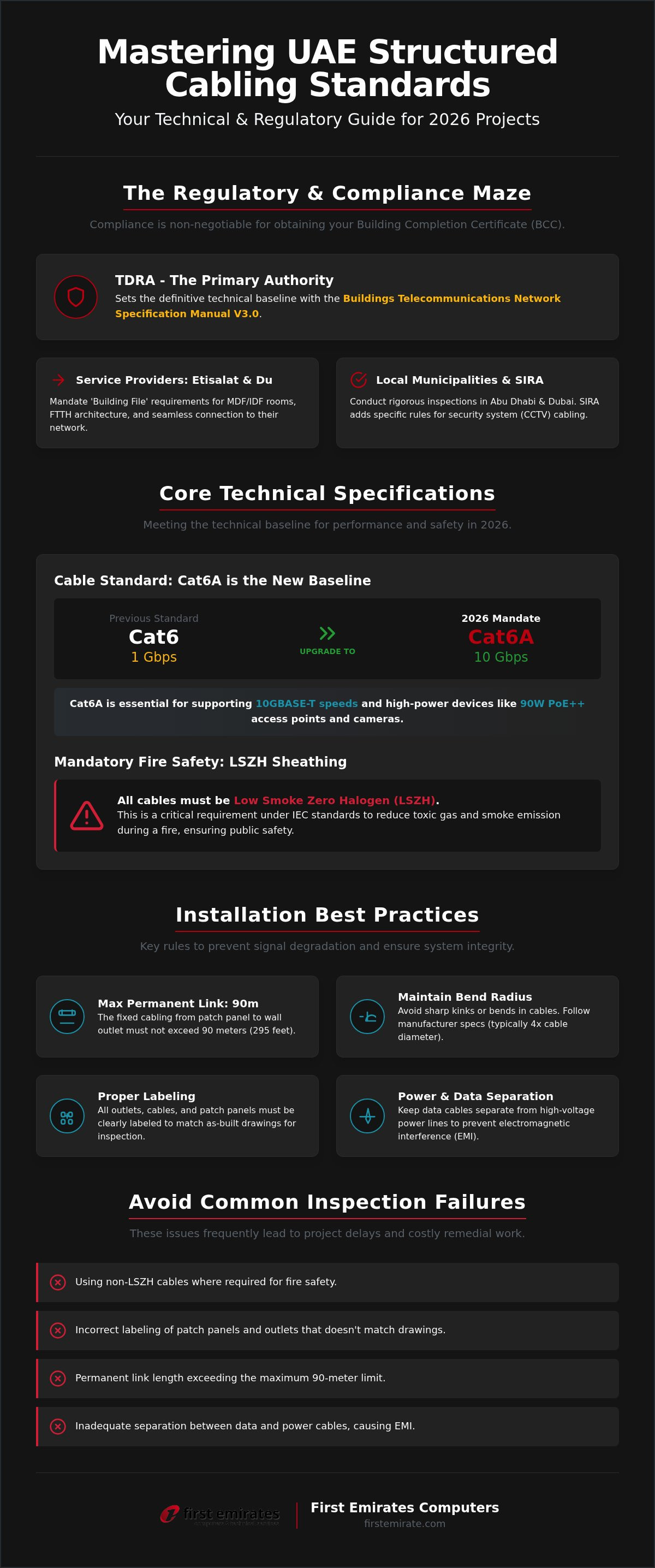 Structured cabling standards UAE