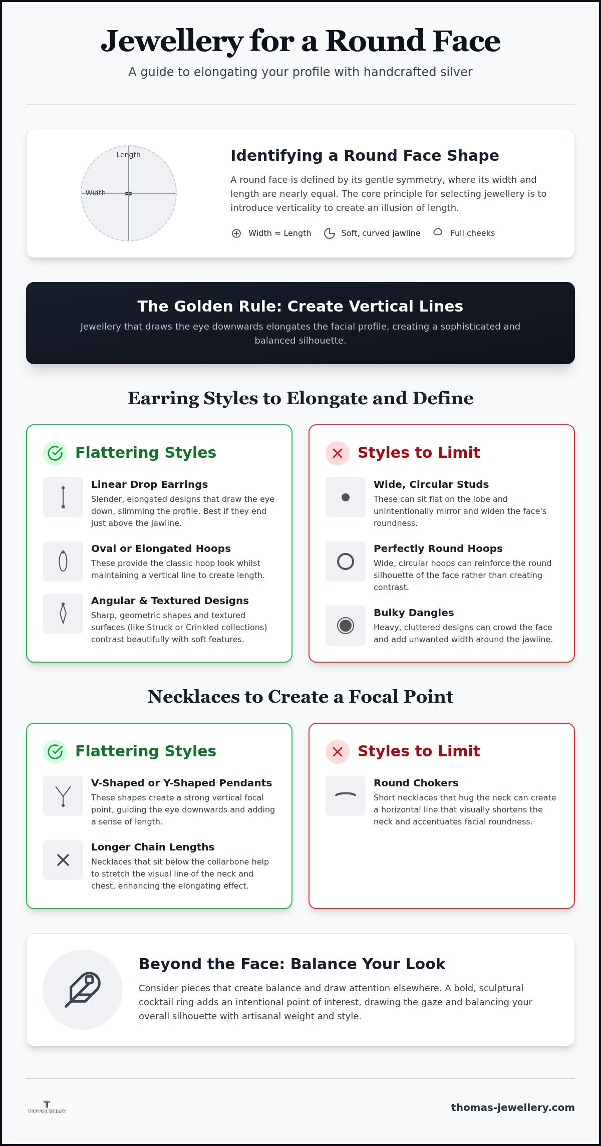 Best jewellery for a round face
