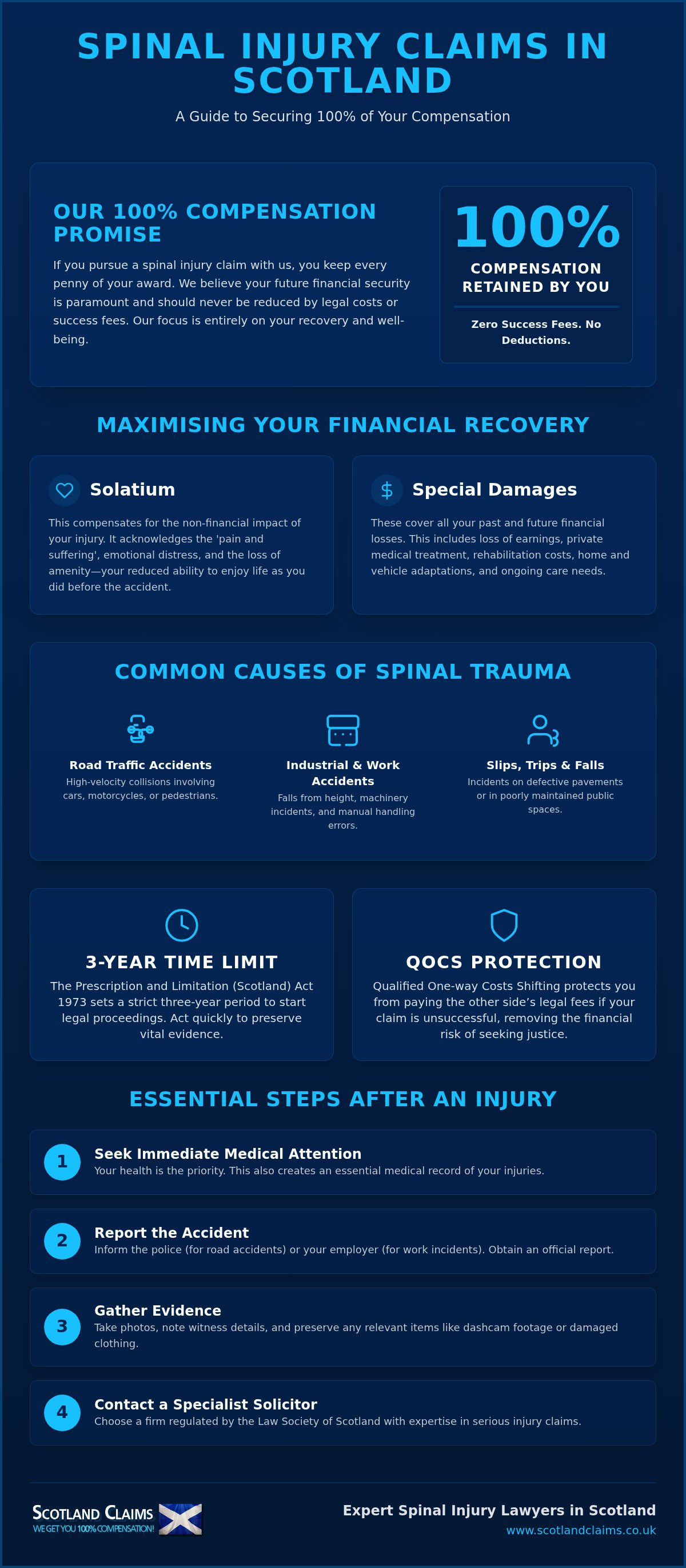 Spinal injury claim