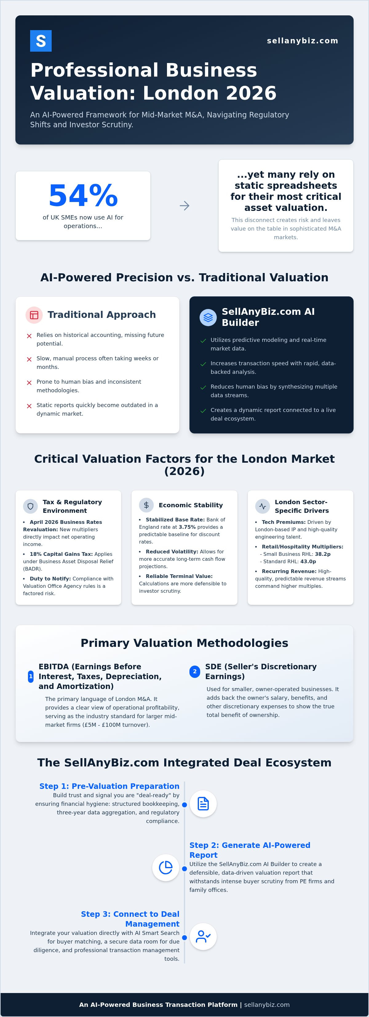 Professional business valuation London