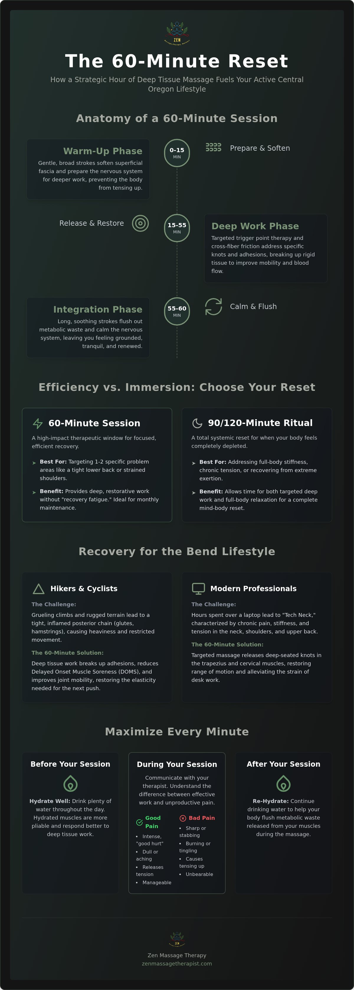 60 minute deep tissue massage Bend