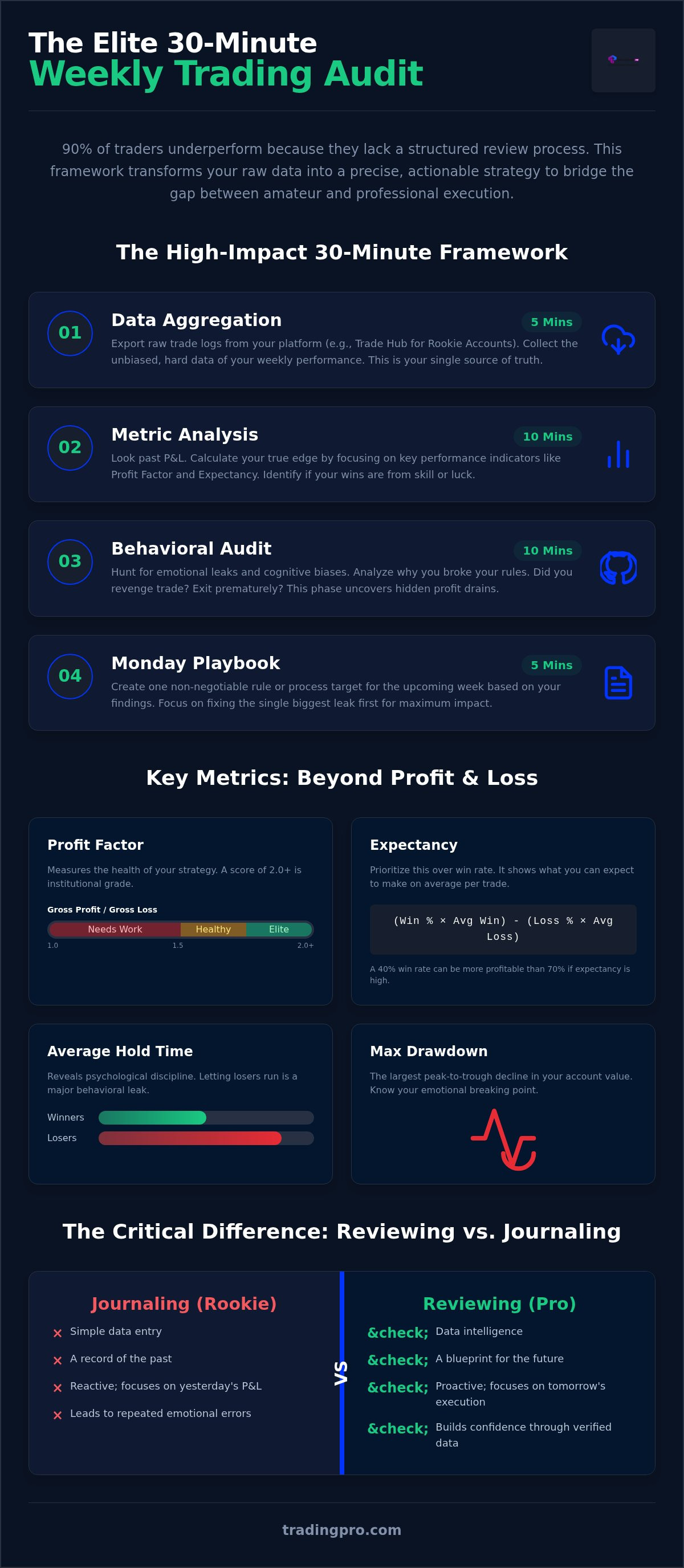 Reviewing my trading performance weekly