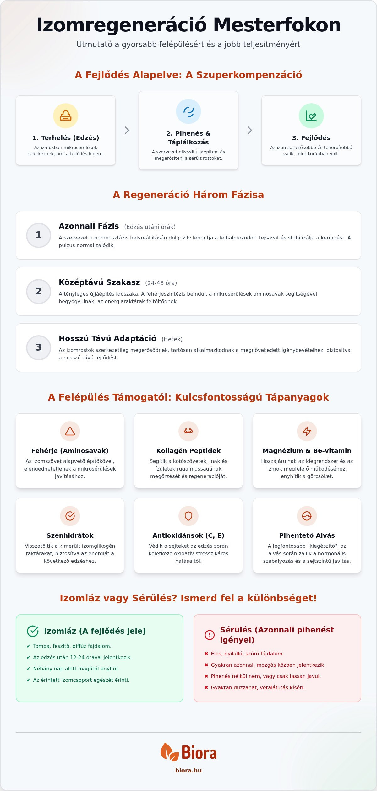 Izomregeneráció segítése
