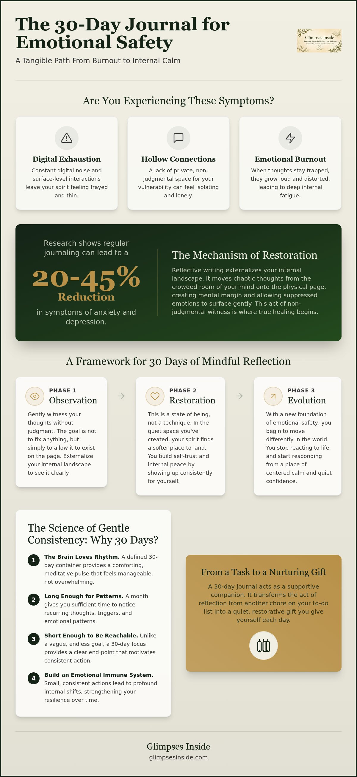 30 day journal for emotional safety