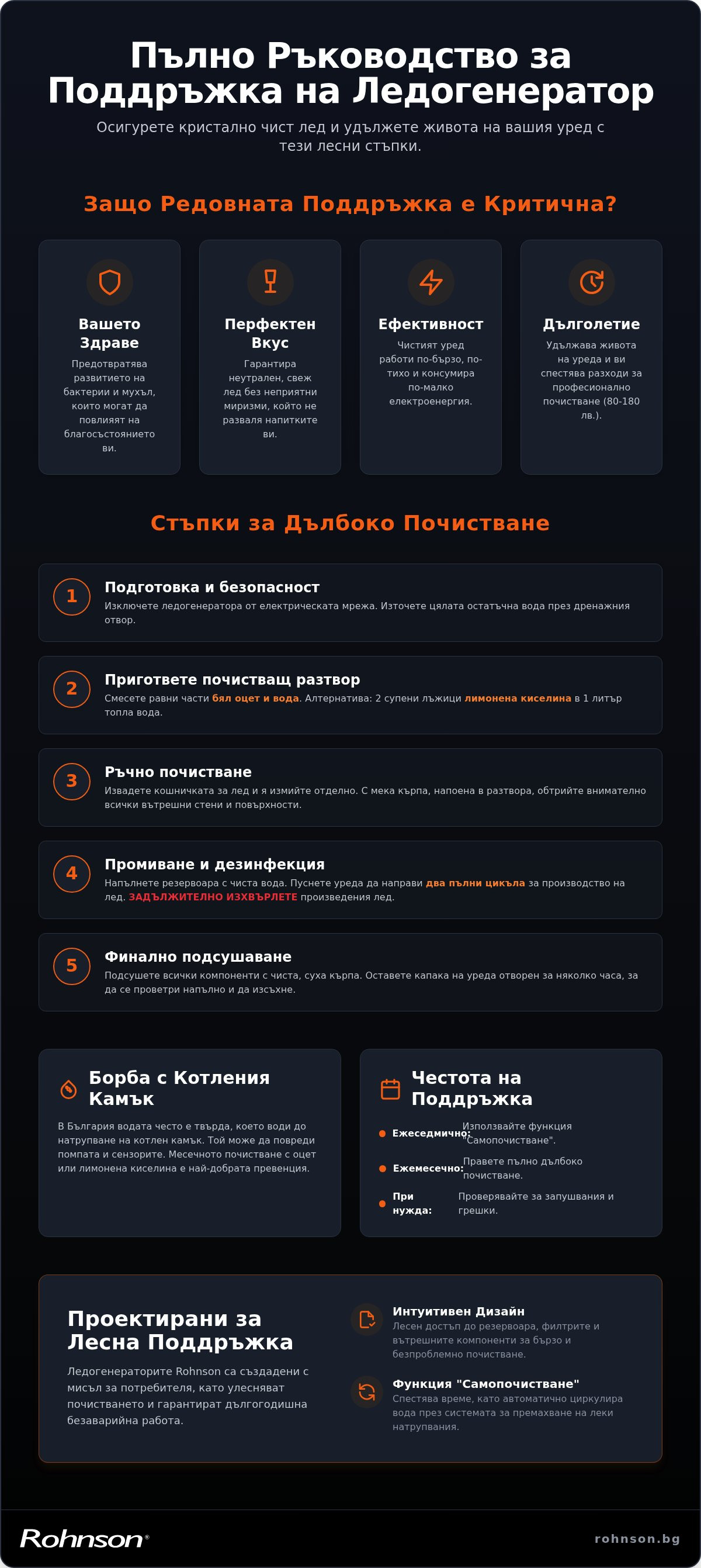 поддръжка на ледогенератор