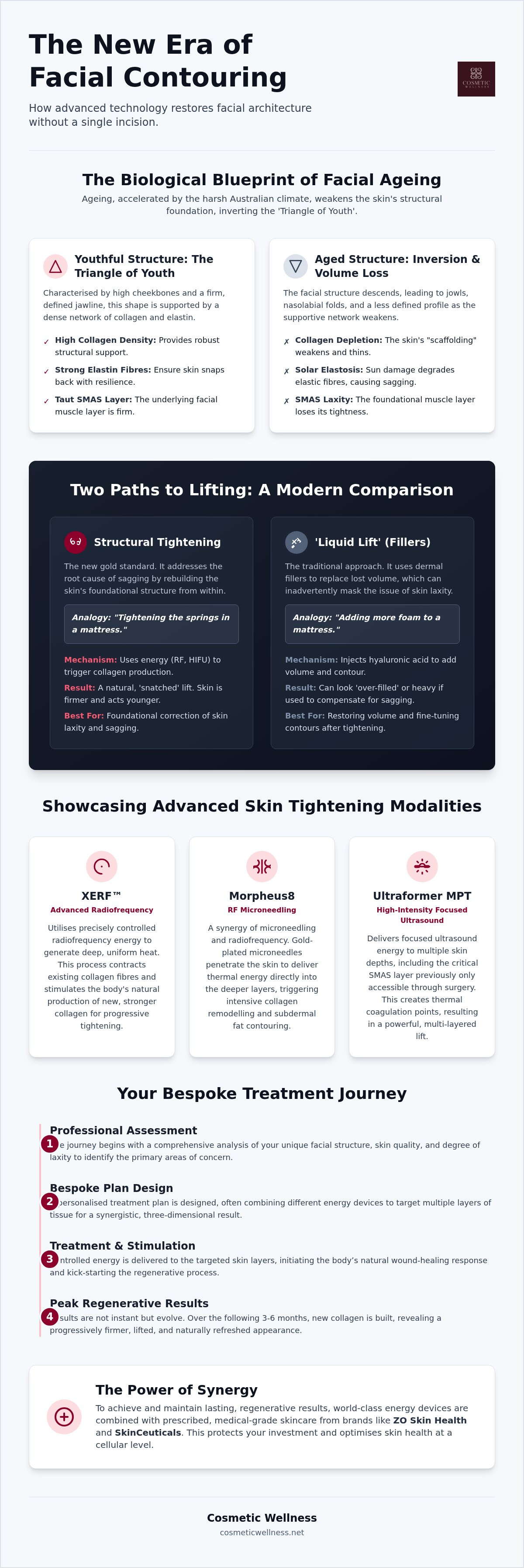 Non-surgical skin tightening for face
