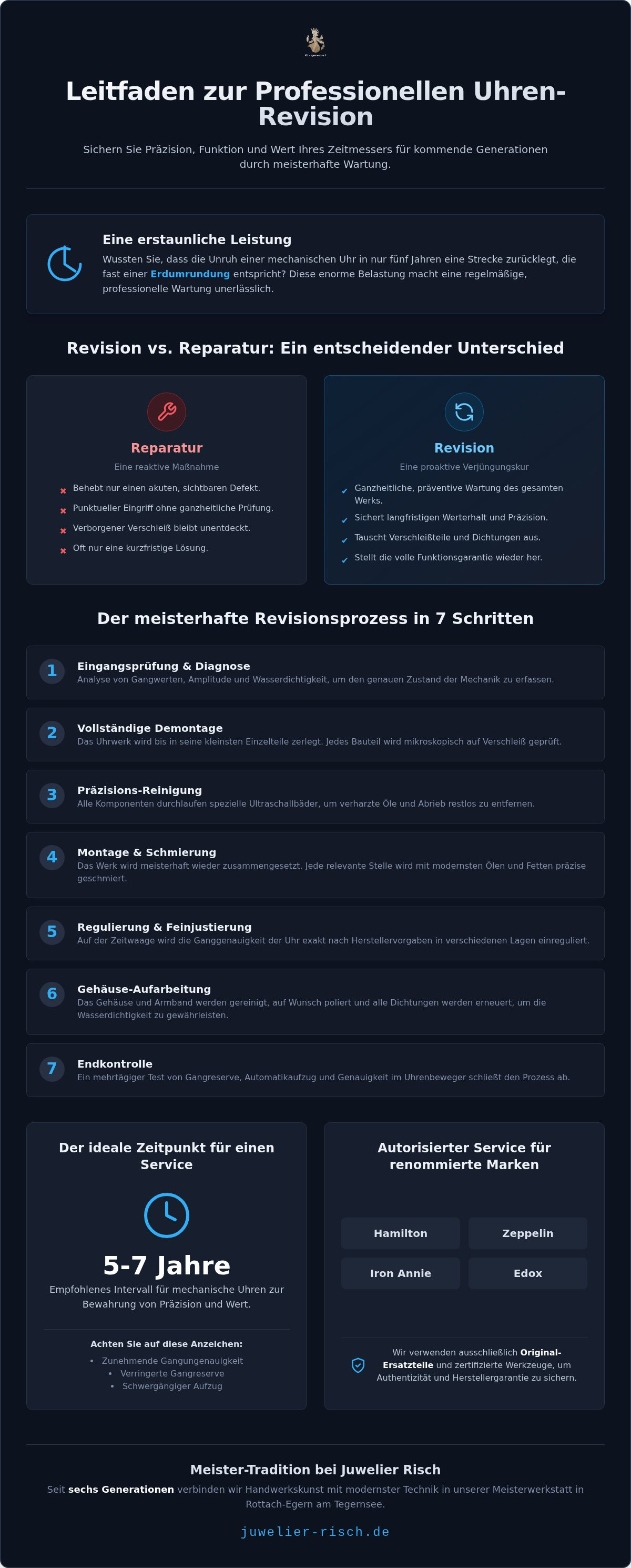 Überholung von Markenuhren