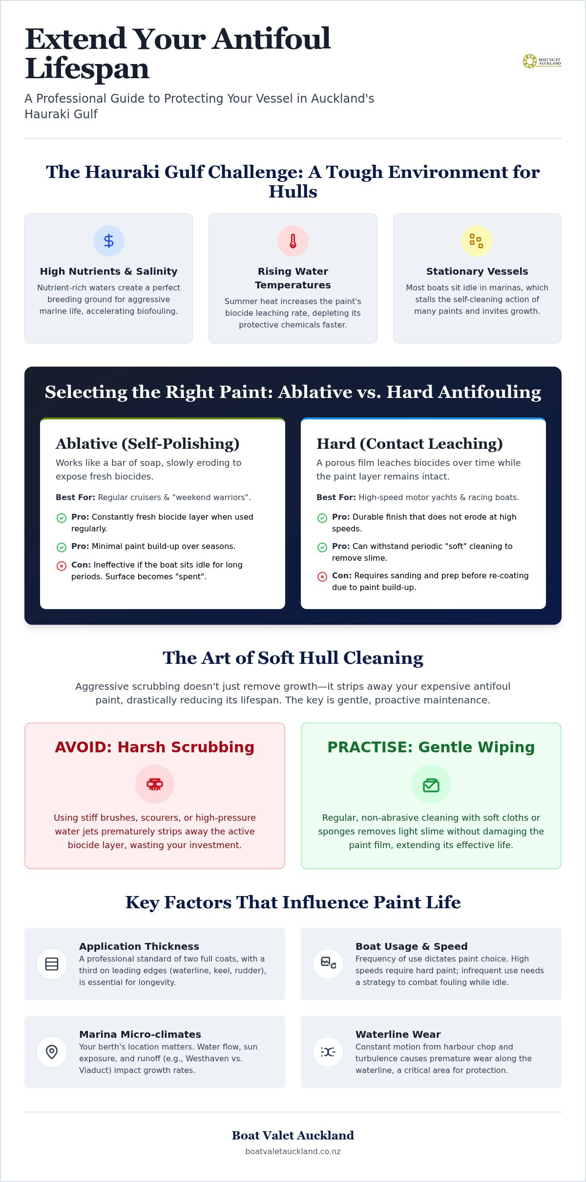 Extending the life of antifoul paint