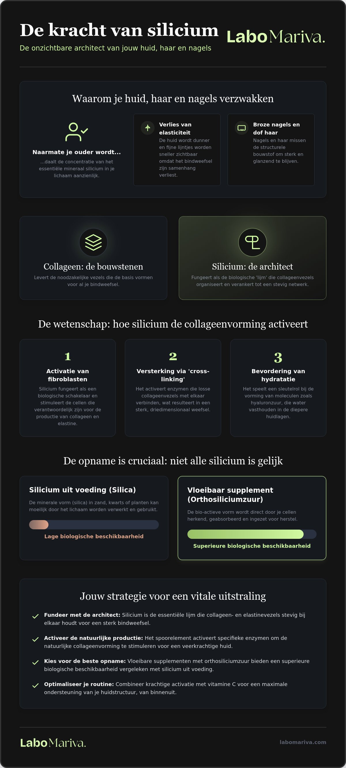 Silicium collageen vorming