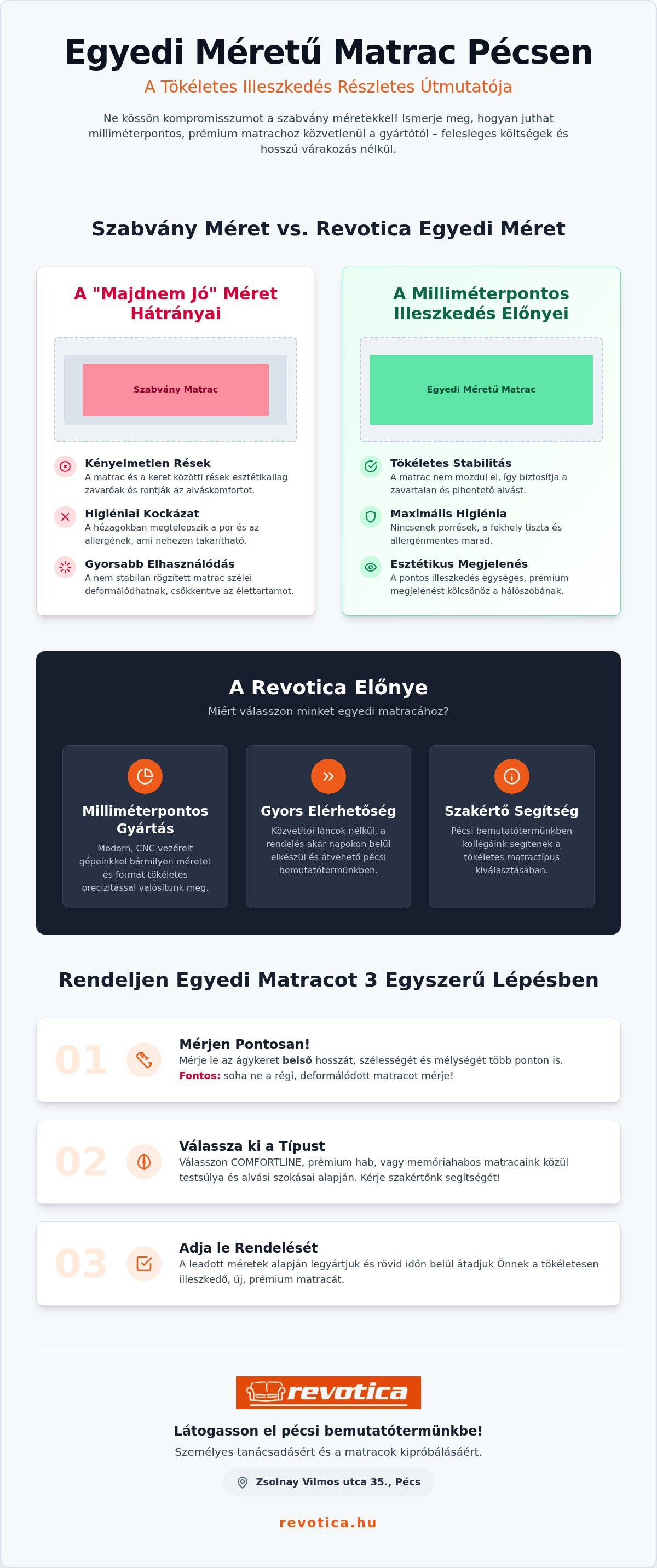 Egyedi méretű matrac Pécs