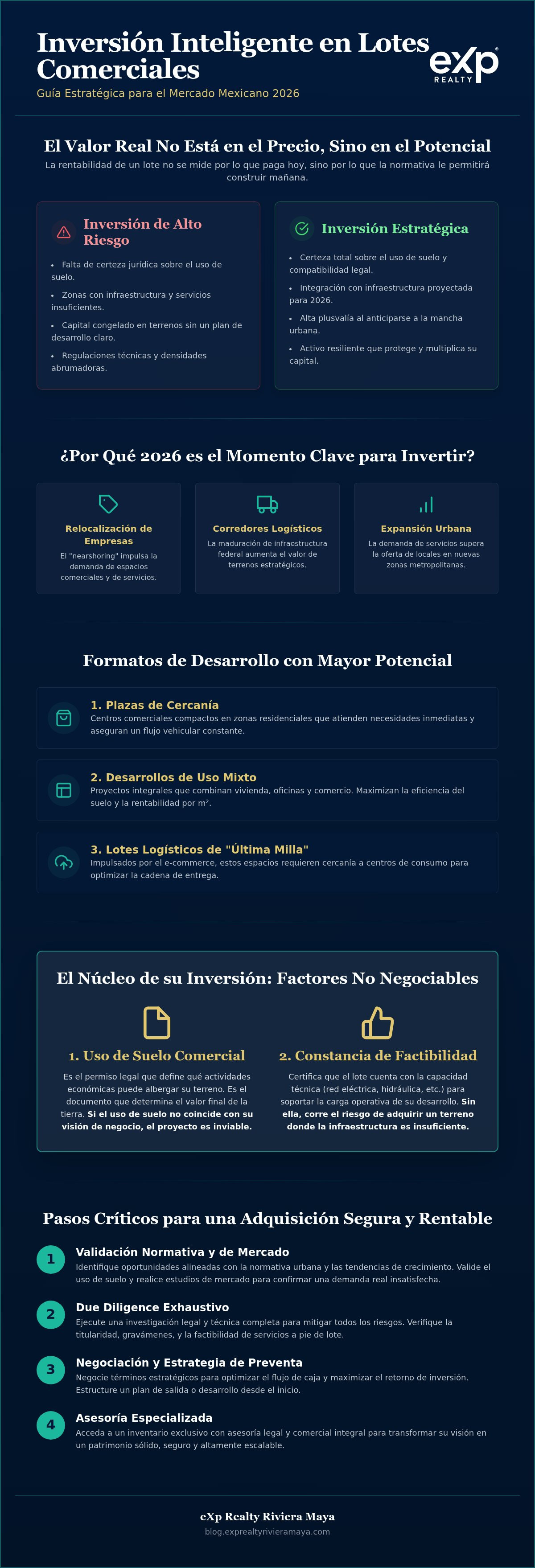 Lotes para desarrollo comercial méxico