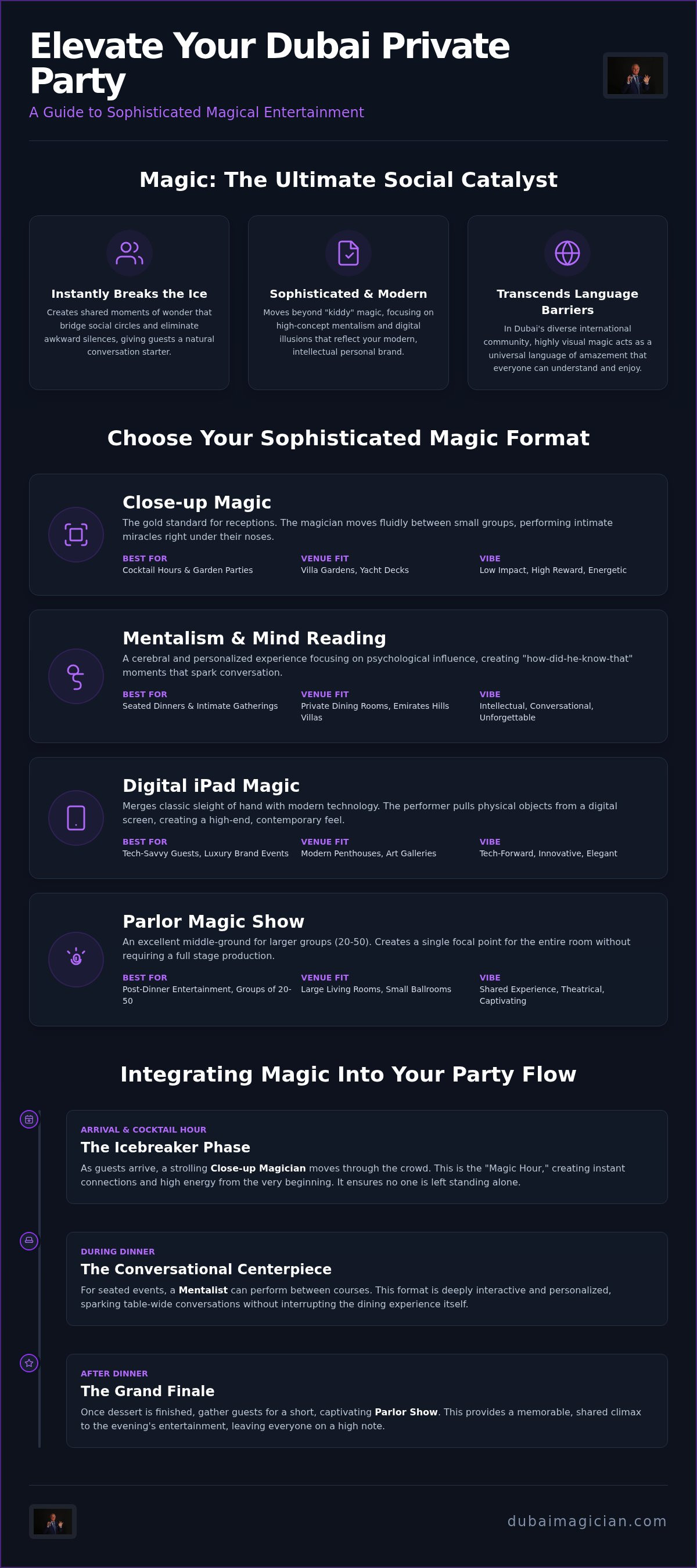 Magician for private party Dubai