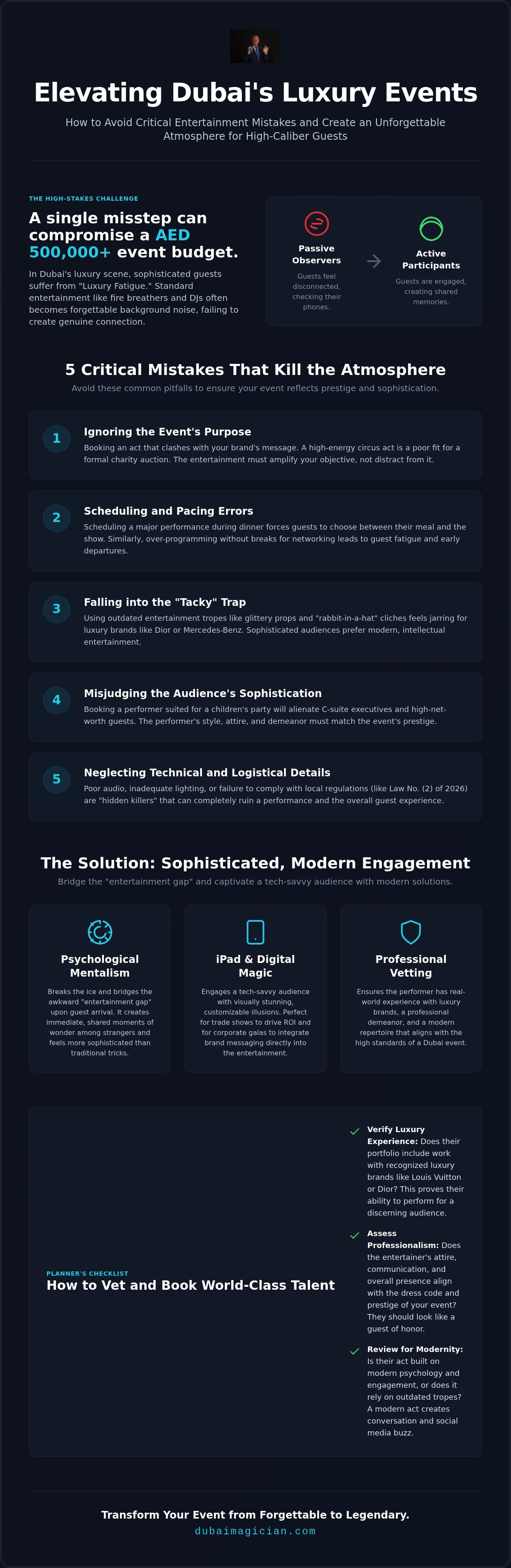 Event entertainment mistakes to avoid