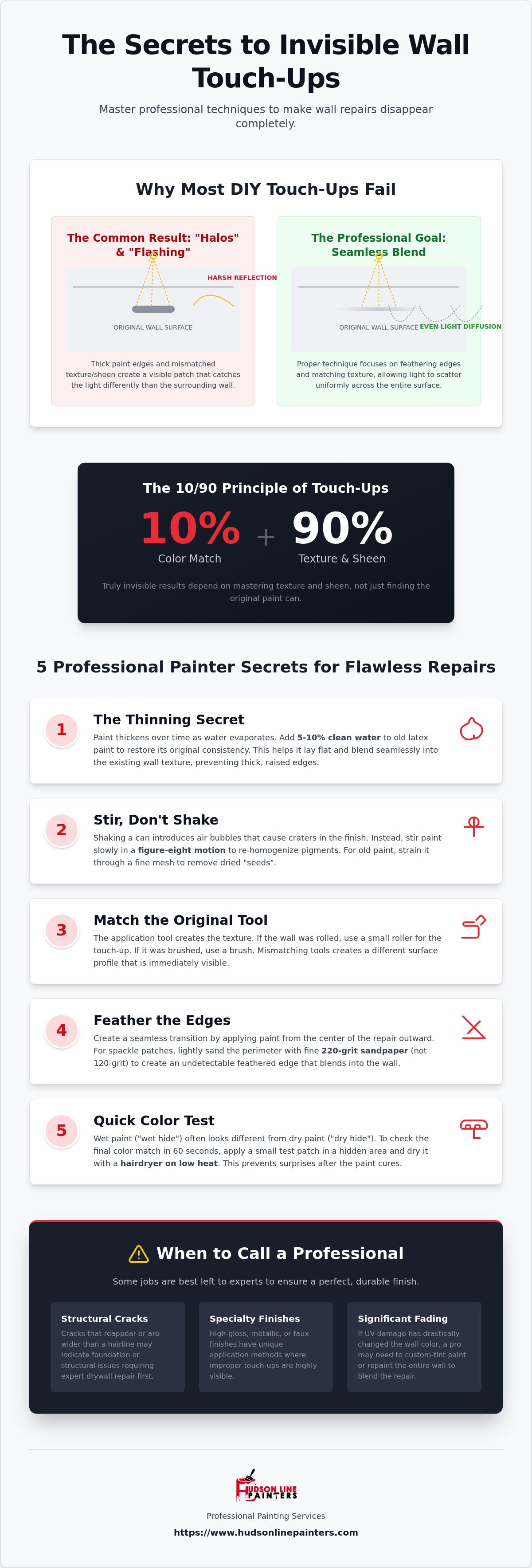 Professional painter touch up secrets