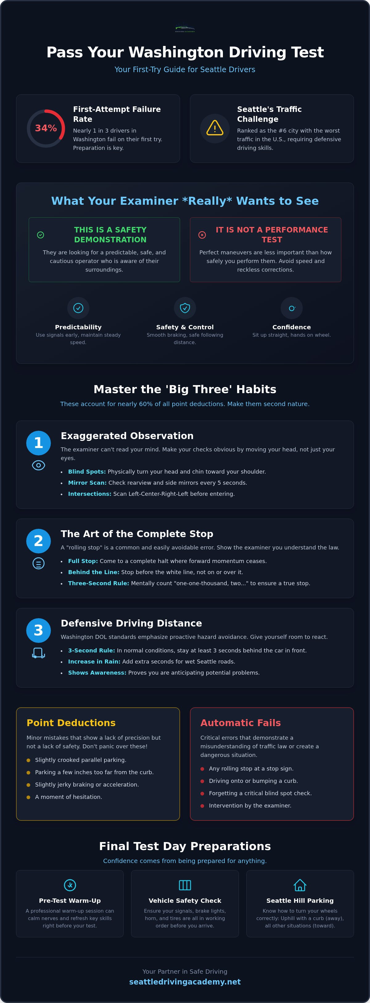 Tips to pass the driving skill test