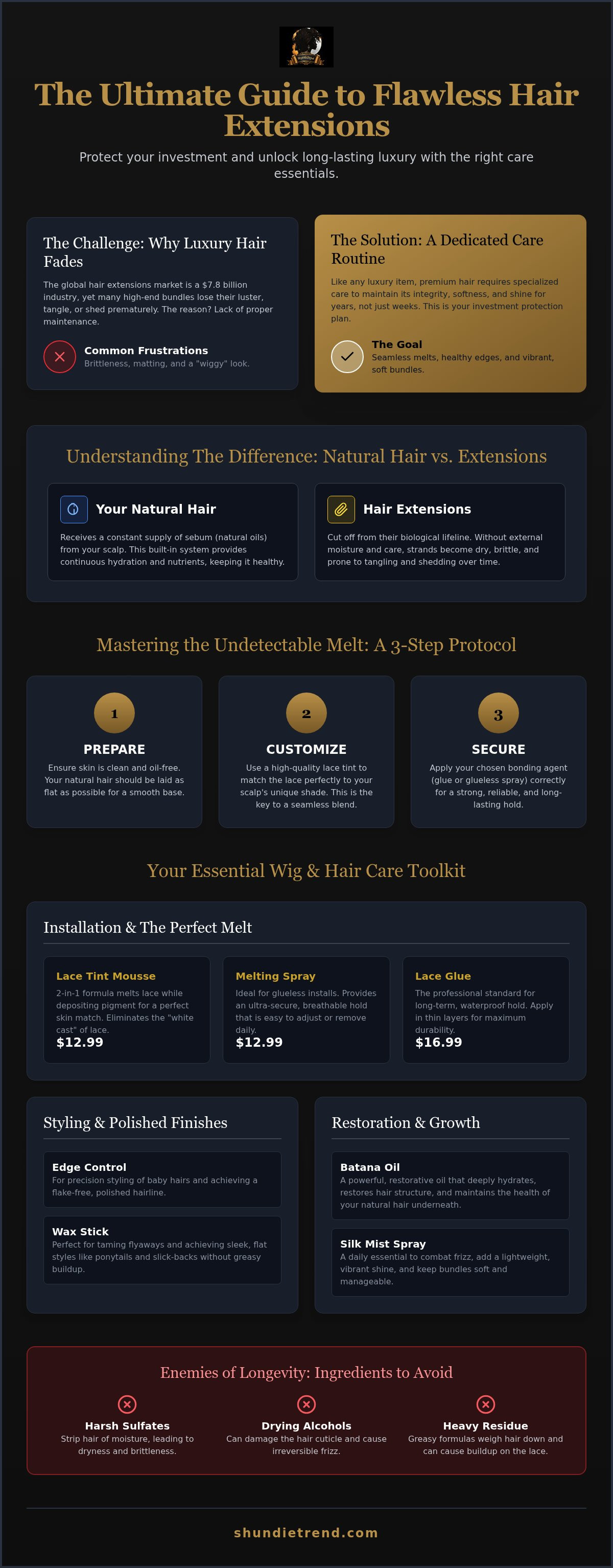 Wig & hair care essentials