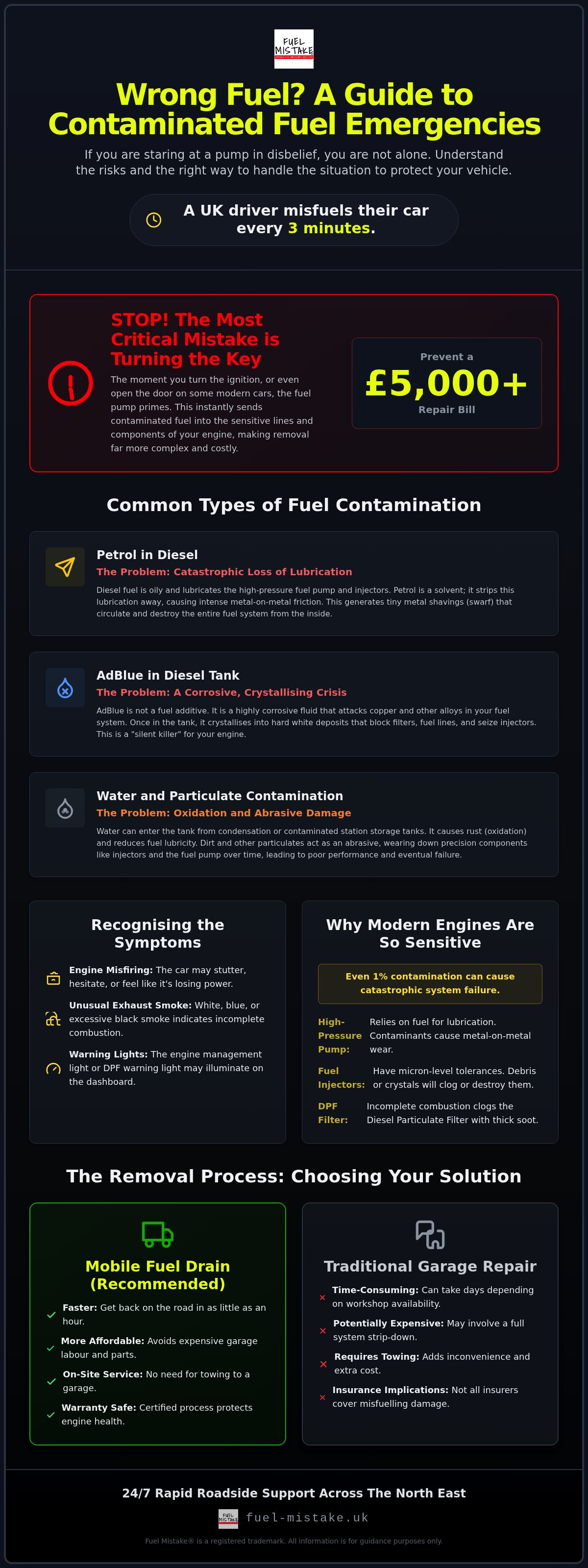 Contaminated fuel removal