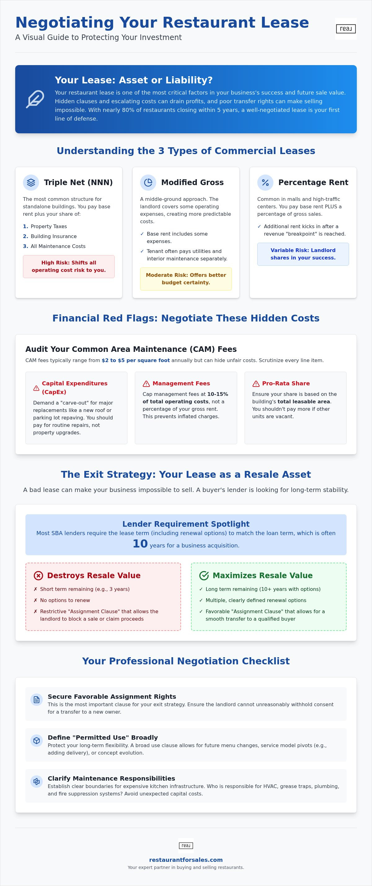 Negotiating restaurant lease terms