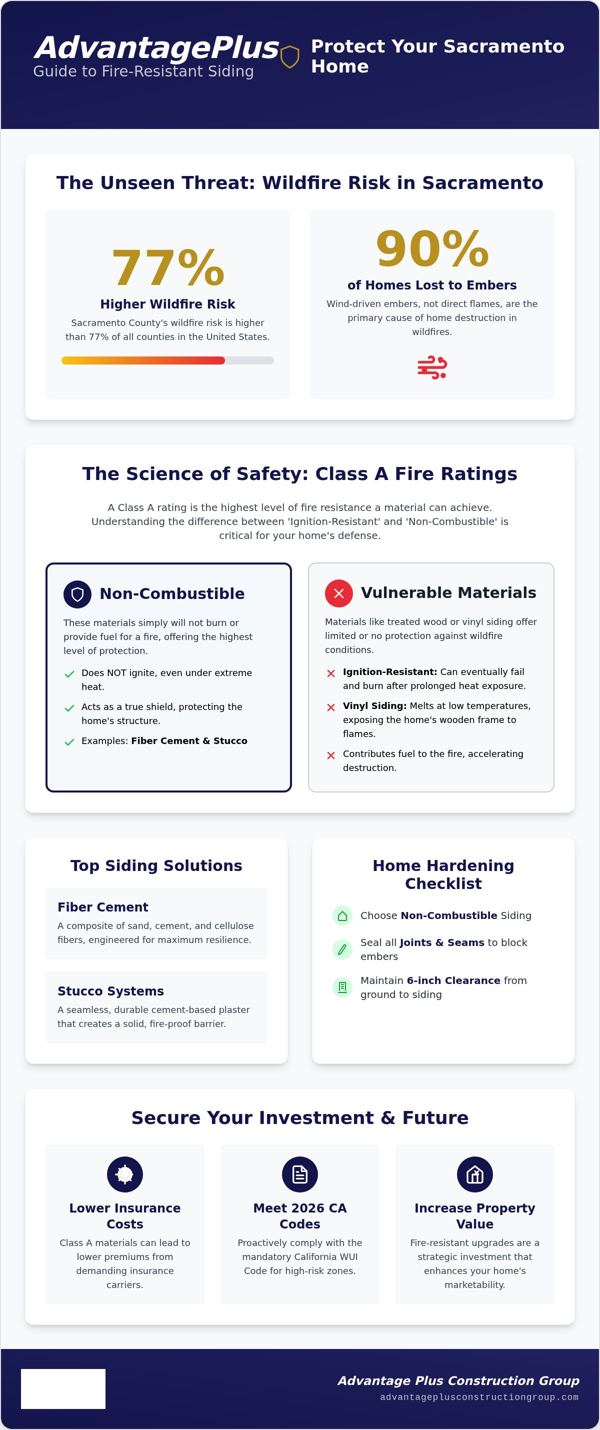 Fire resistant siding Sacramento