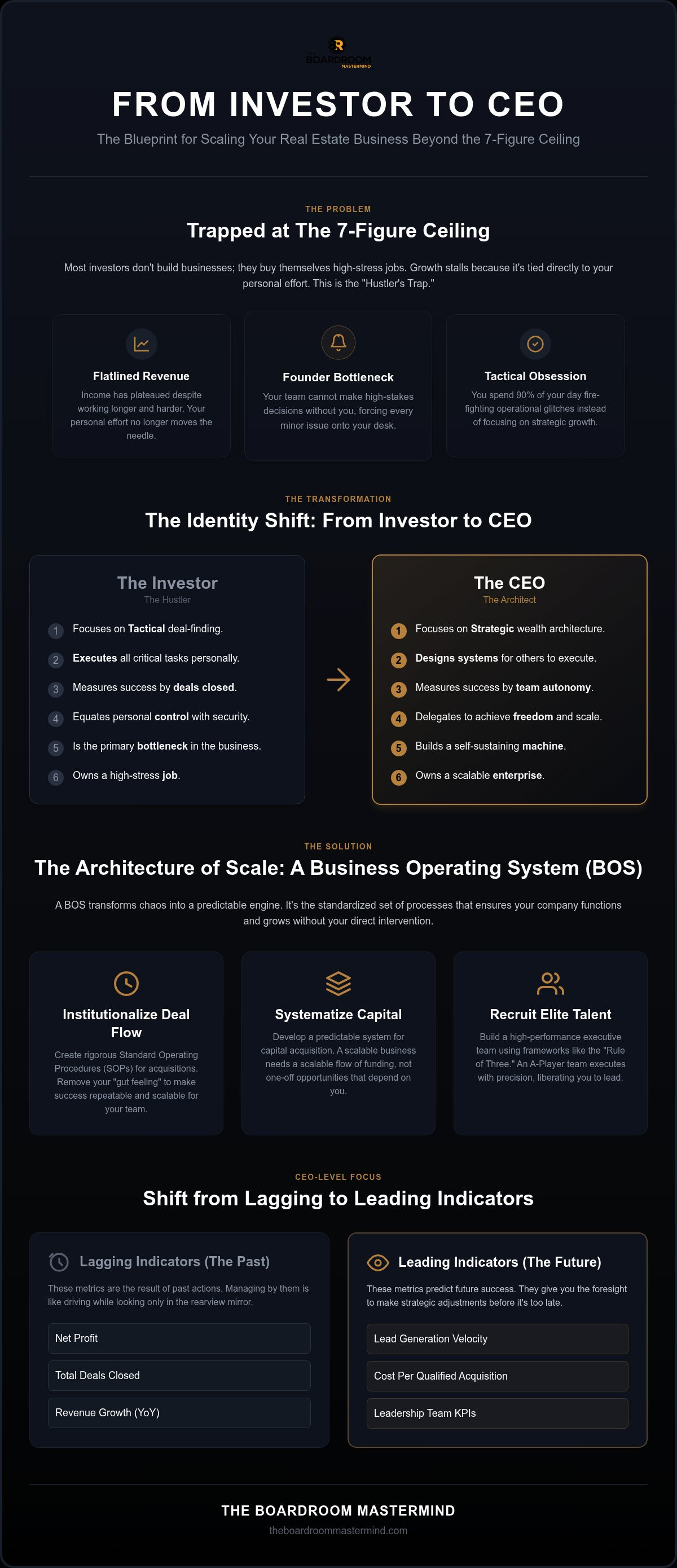 From real estate investor to ceo