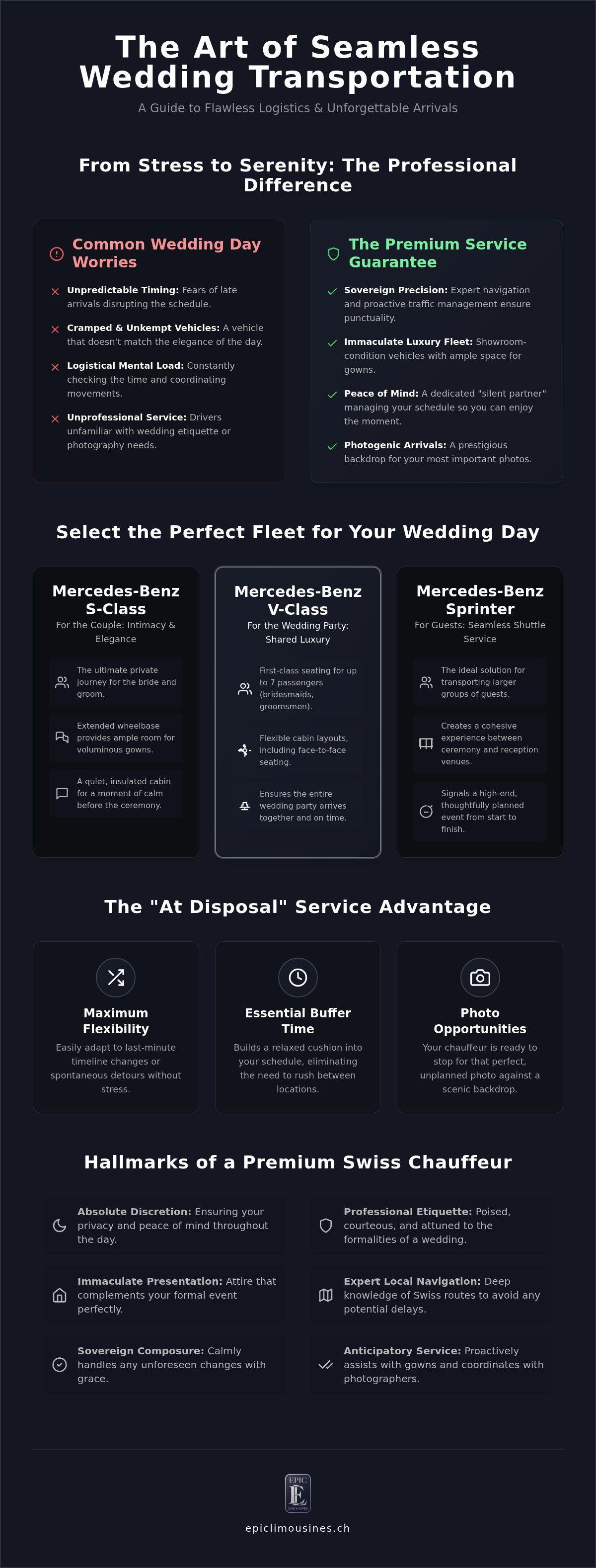 Bride and groom transportation
