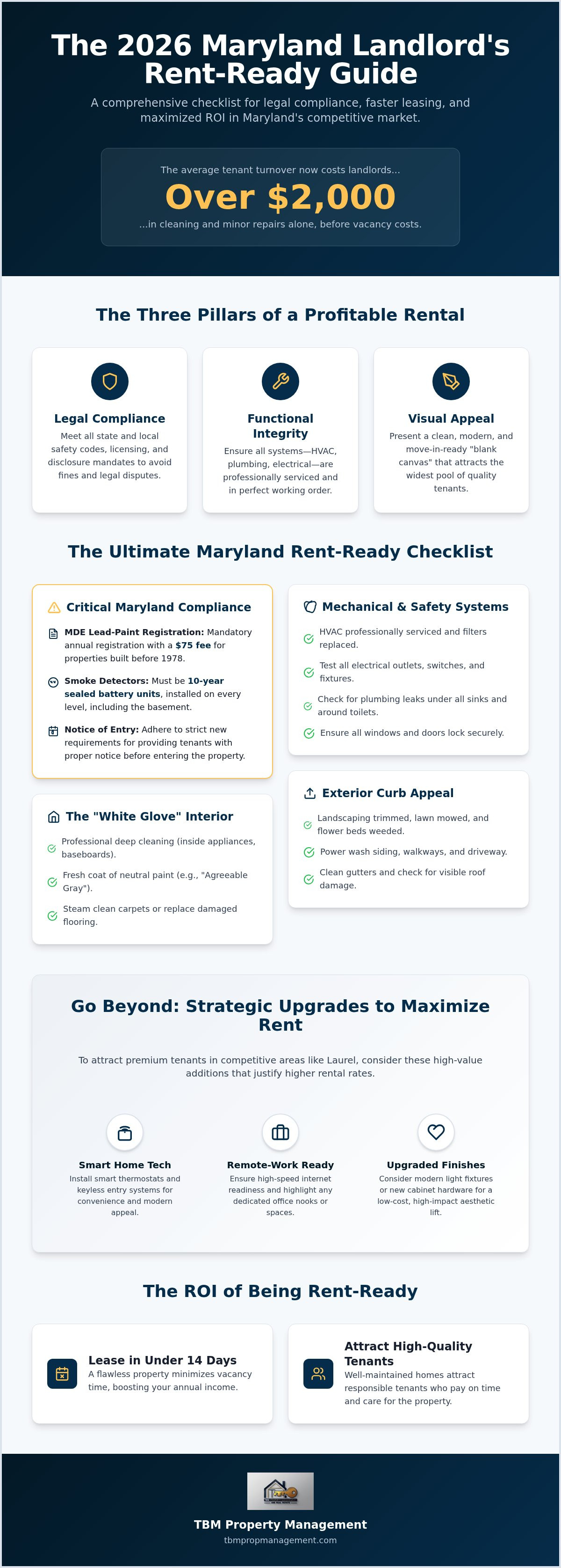 Getting a house rent-ready checklist maryland