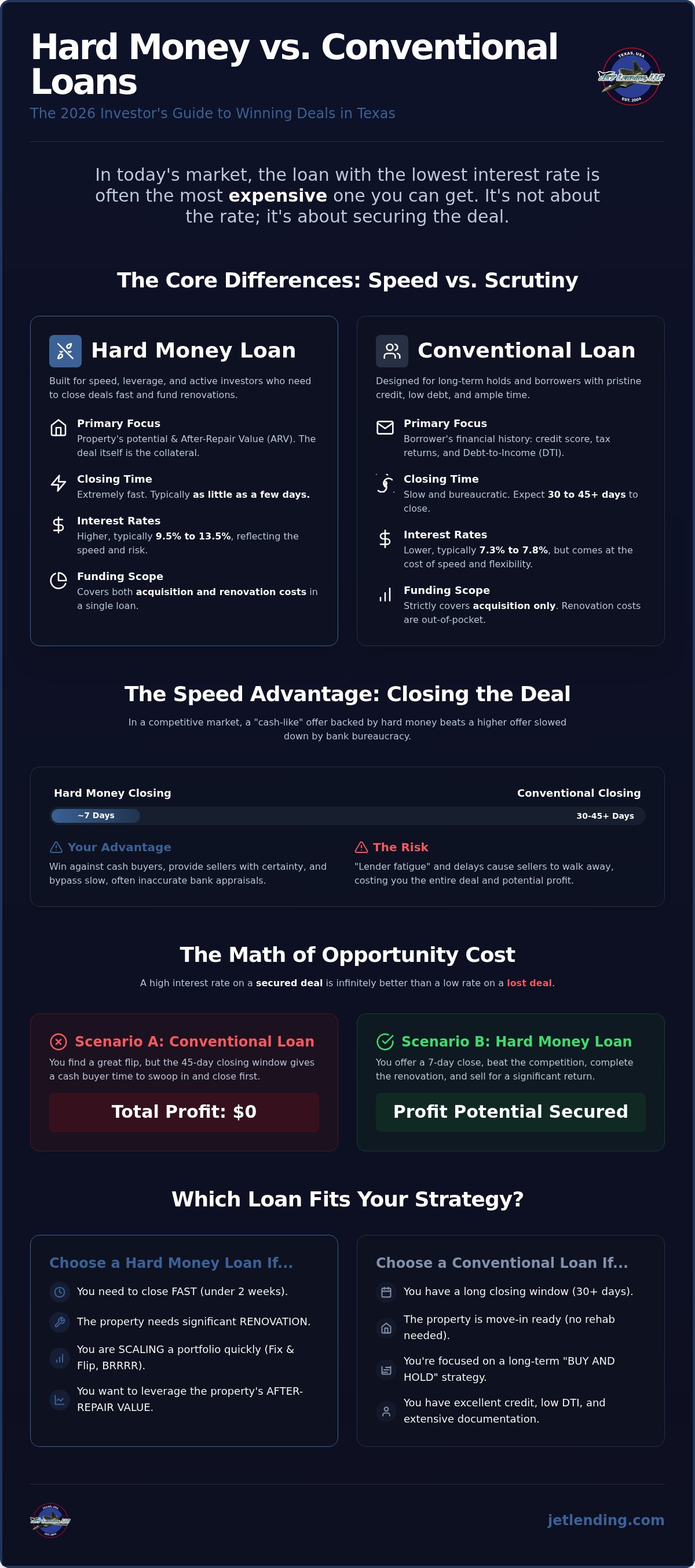 Hard money vs conventional loan for investment property