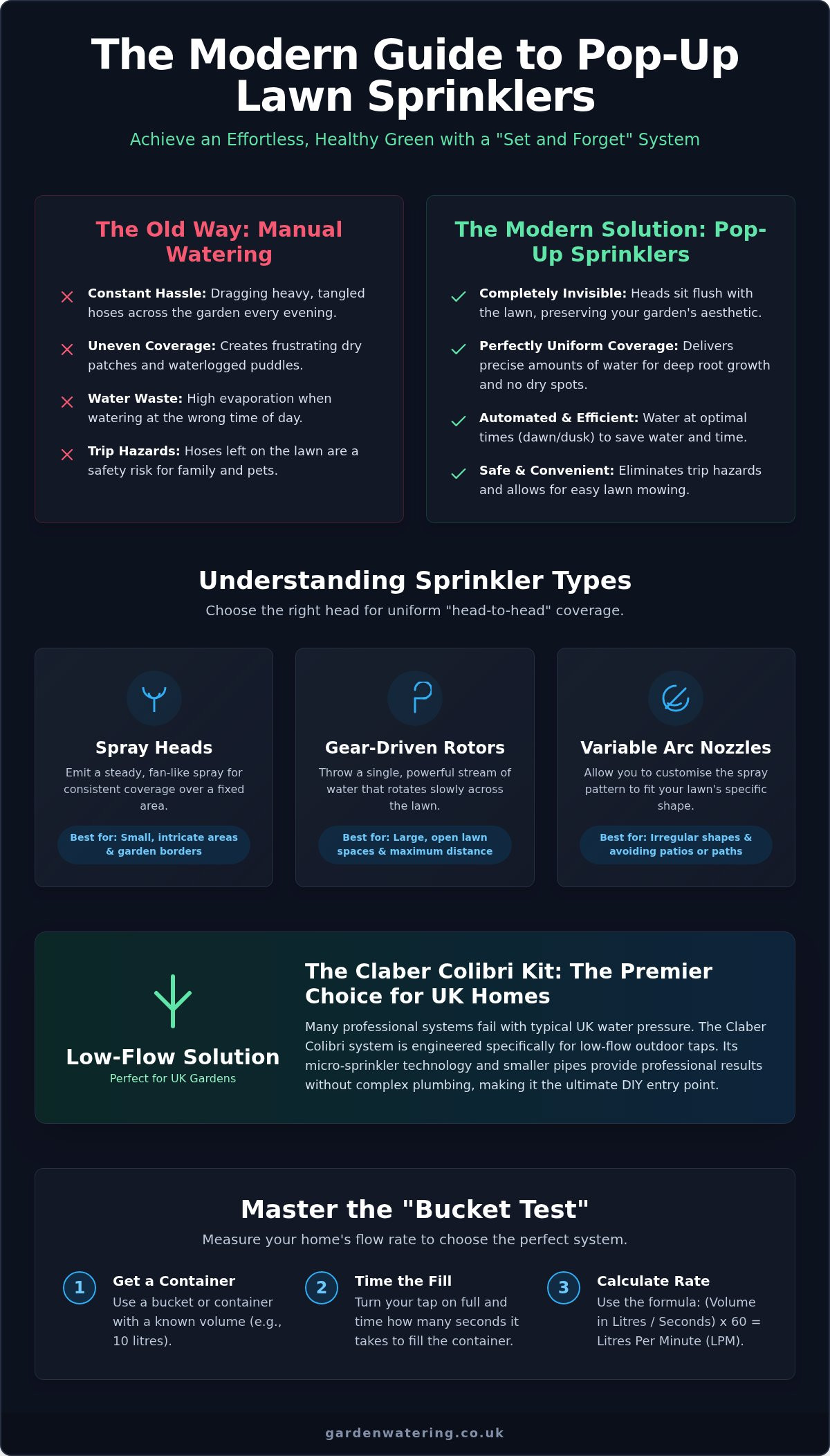 Effortless green: pop-up lawn sprinkler systems for hassle-free watering