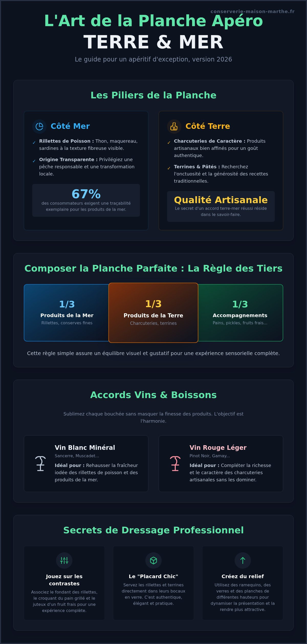 Planche apéro terre mer