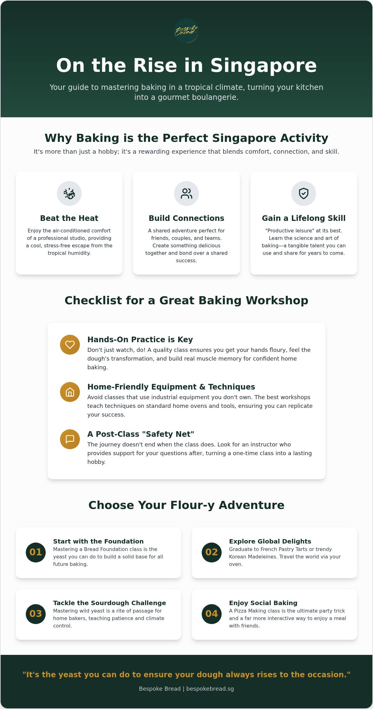 Things to do in Singapore baking