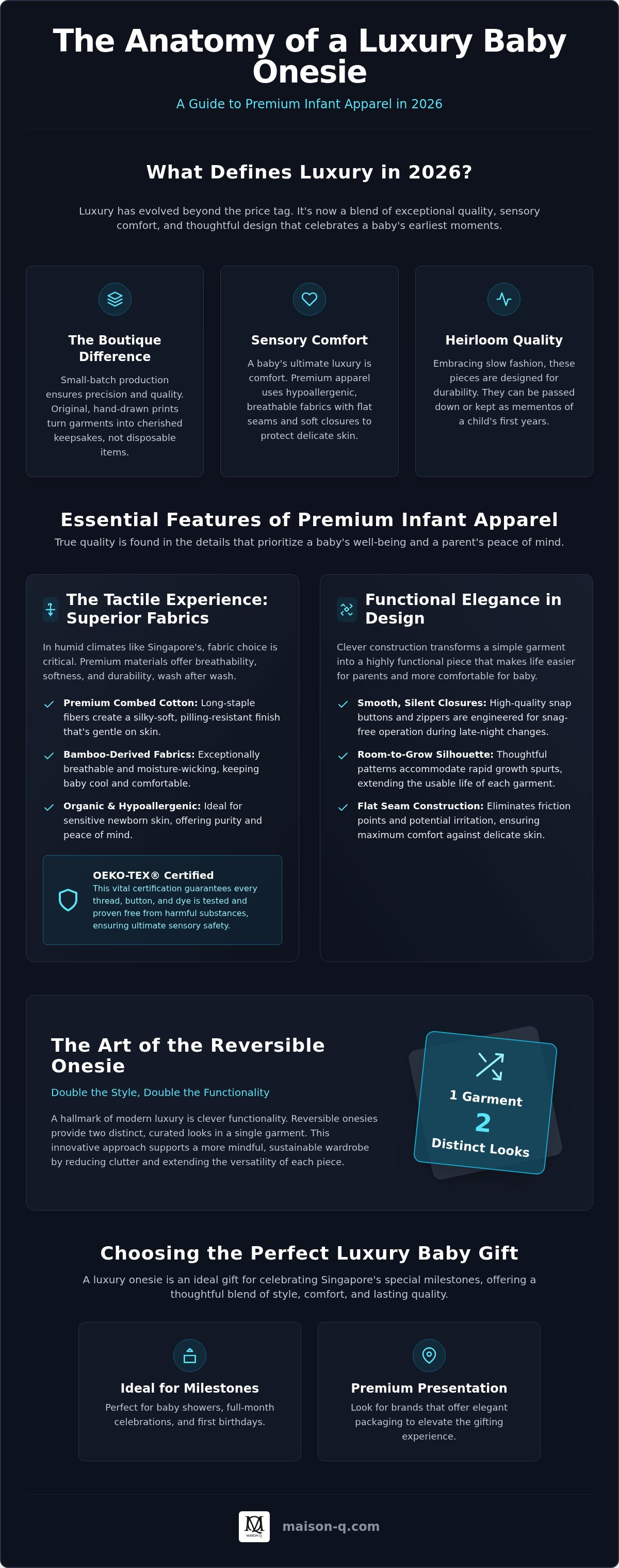 Luxury baby onesies