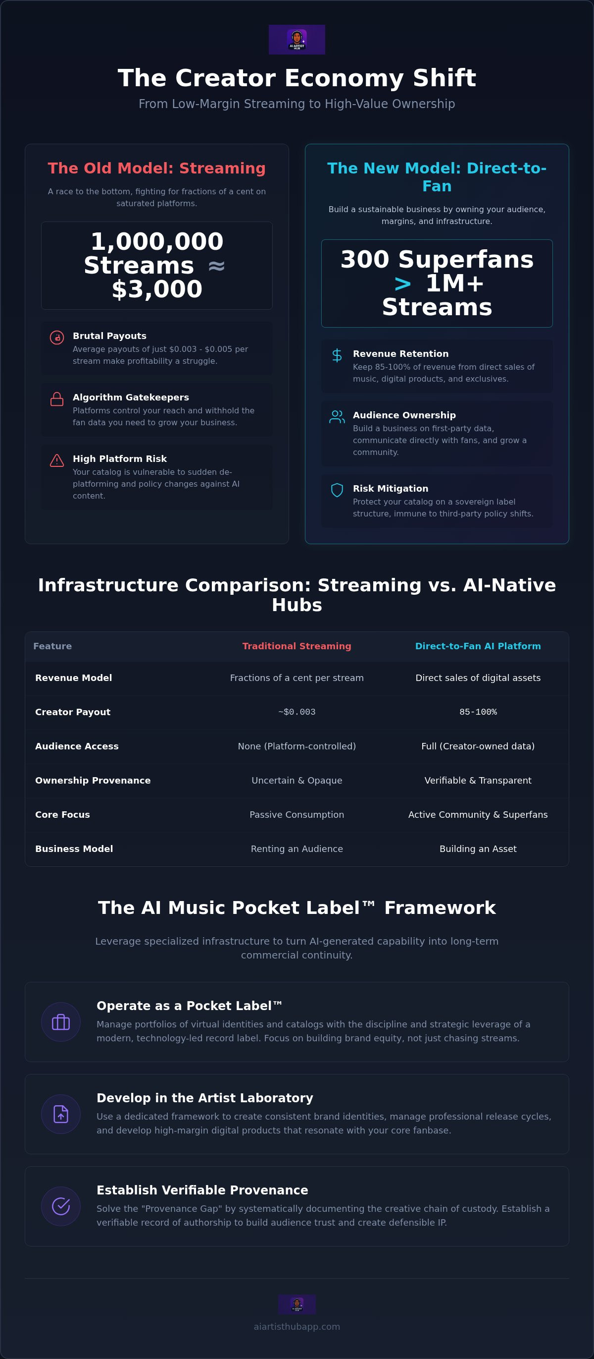 Direct to fan AI music platform