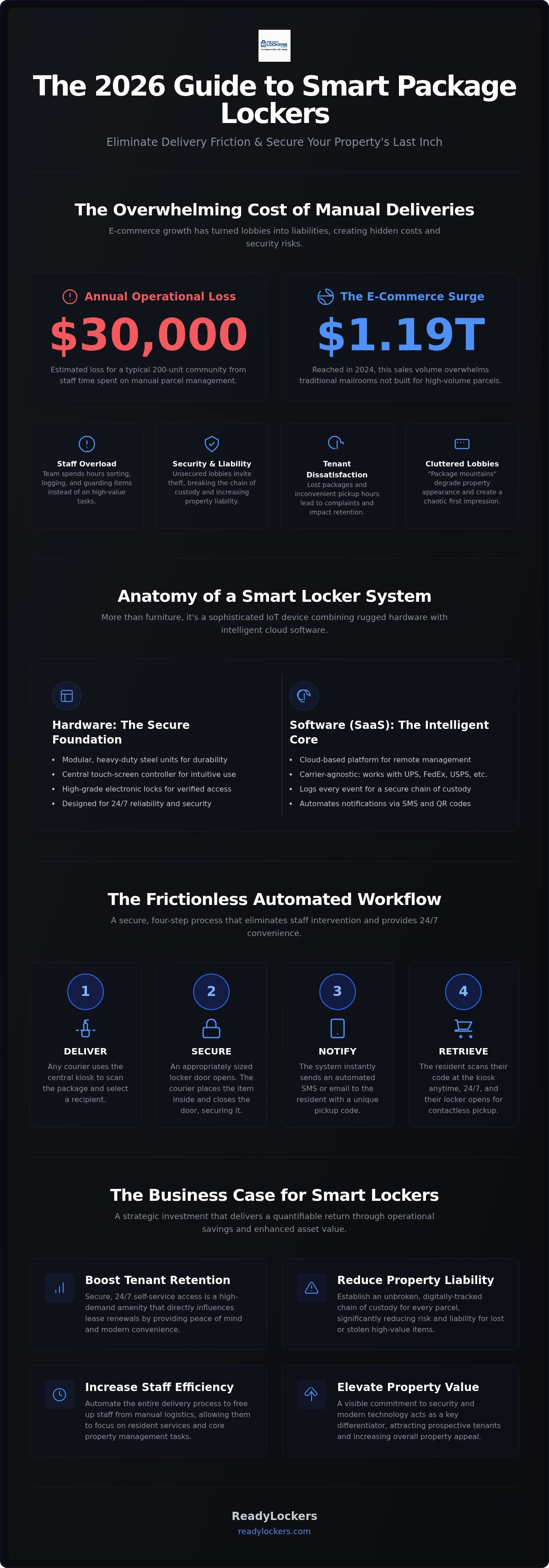 Smart package lockers