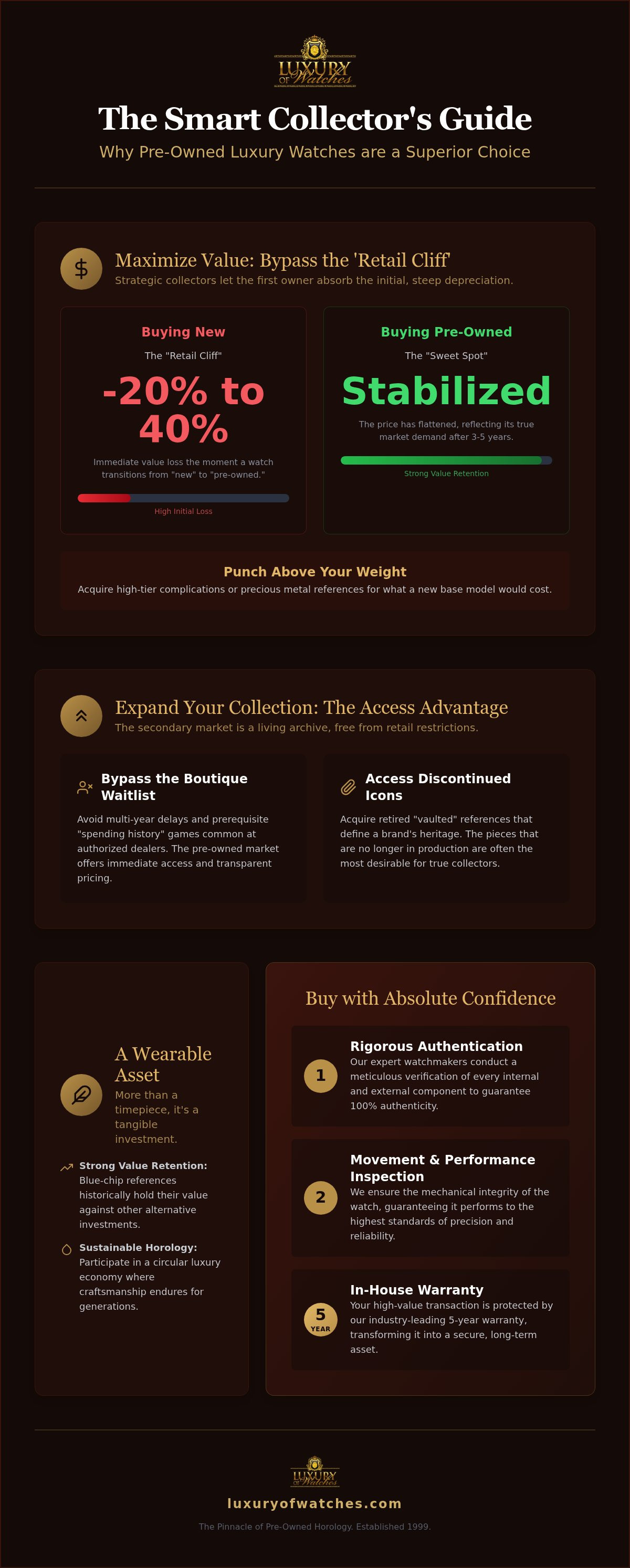 Benefits of buying a pre-owned luxury watch
