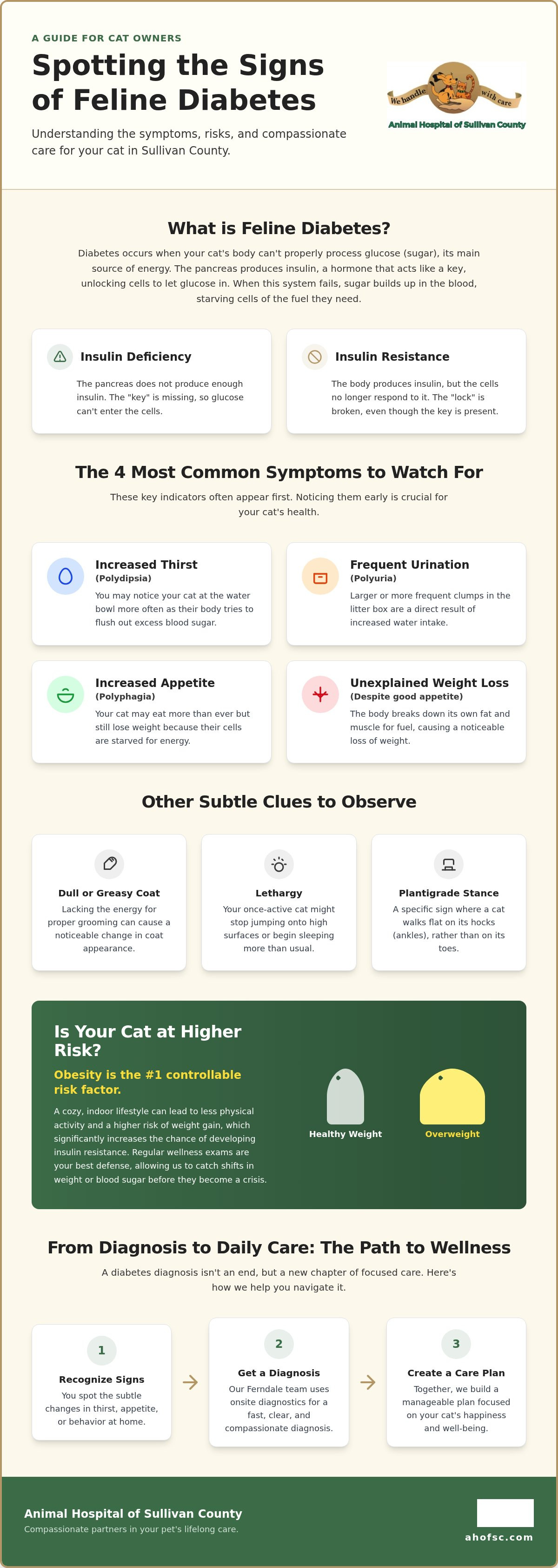 Cat diabetes symptoms Sullivan County