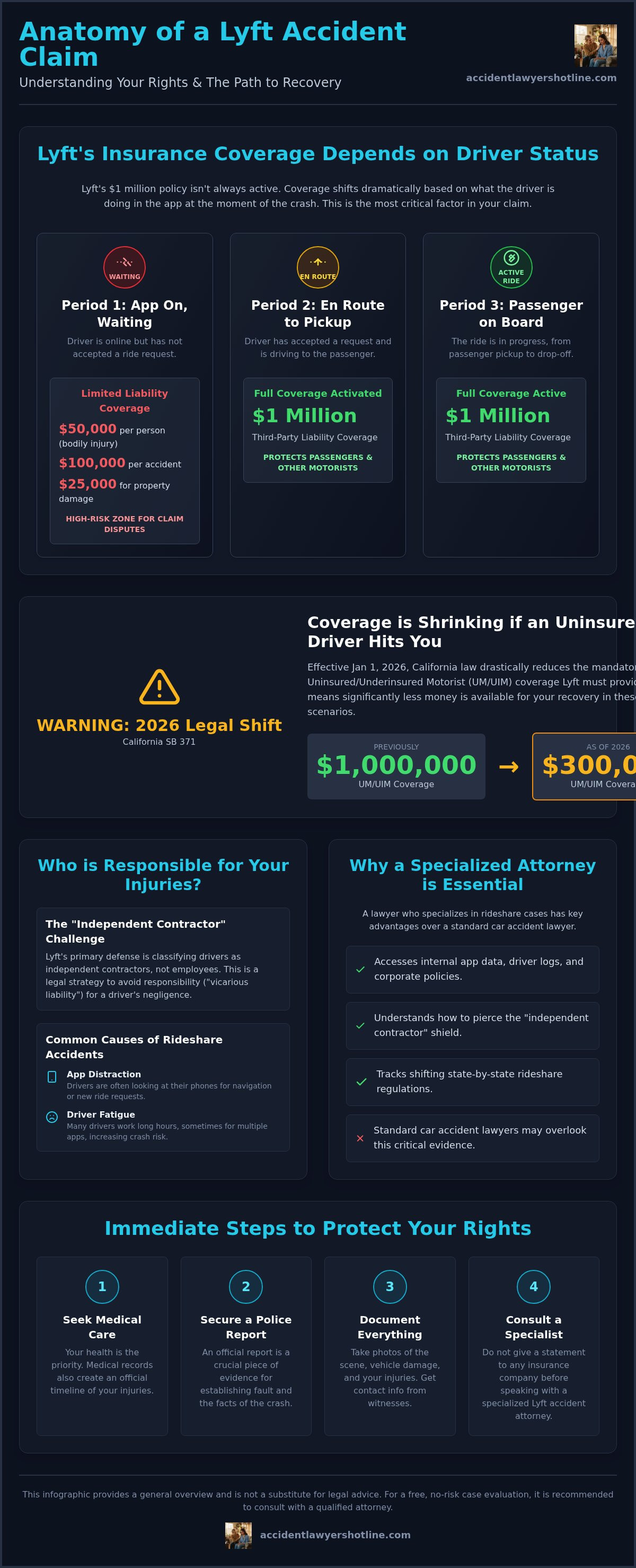 Lyft Accident Attorney: Your Guide to Rideshare Claims in 2026