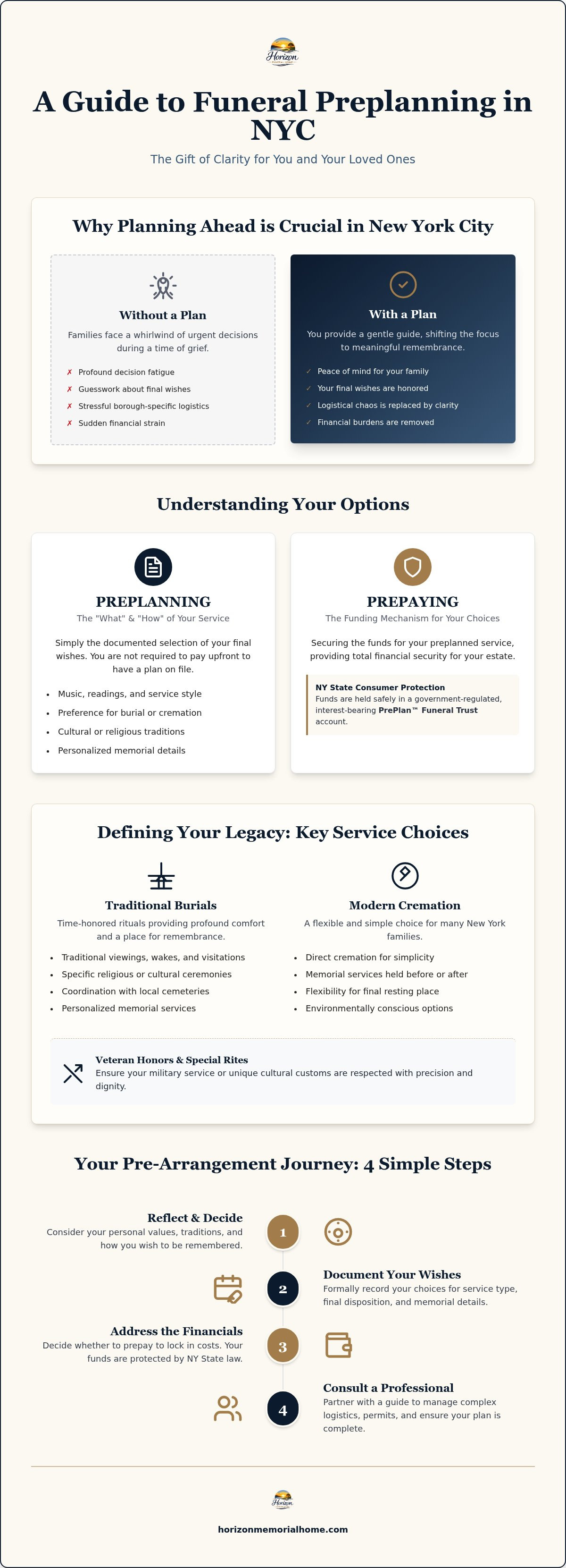 Funeral preplanning services NYC