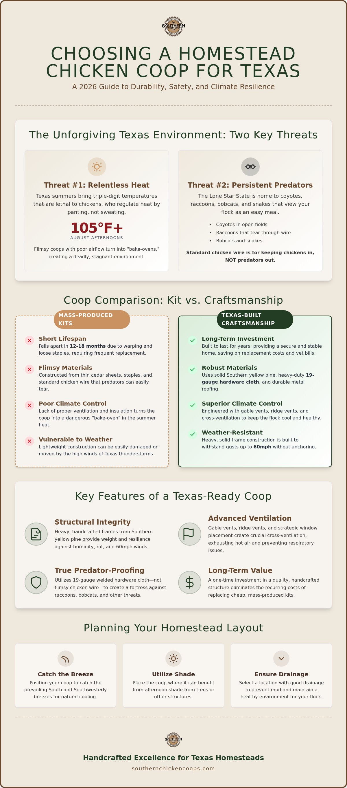 Homestead chicken coop Texas