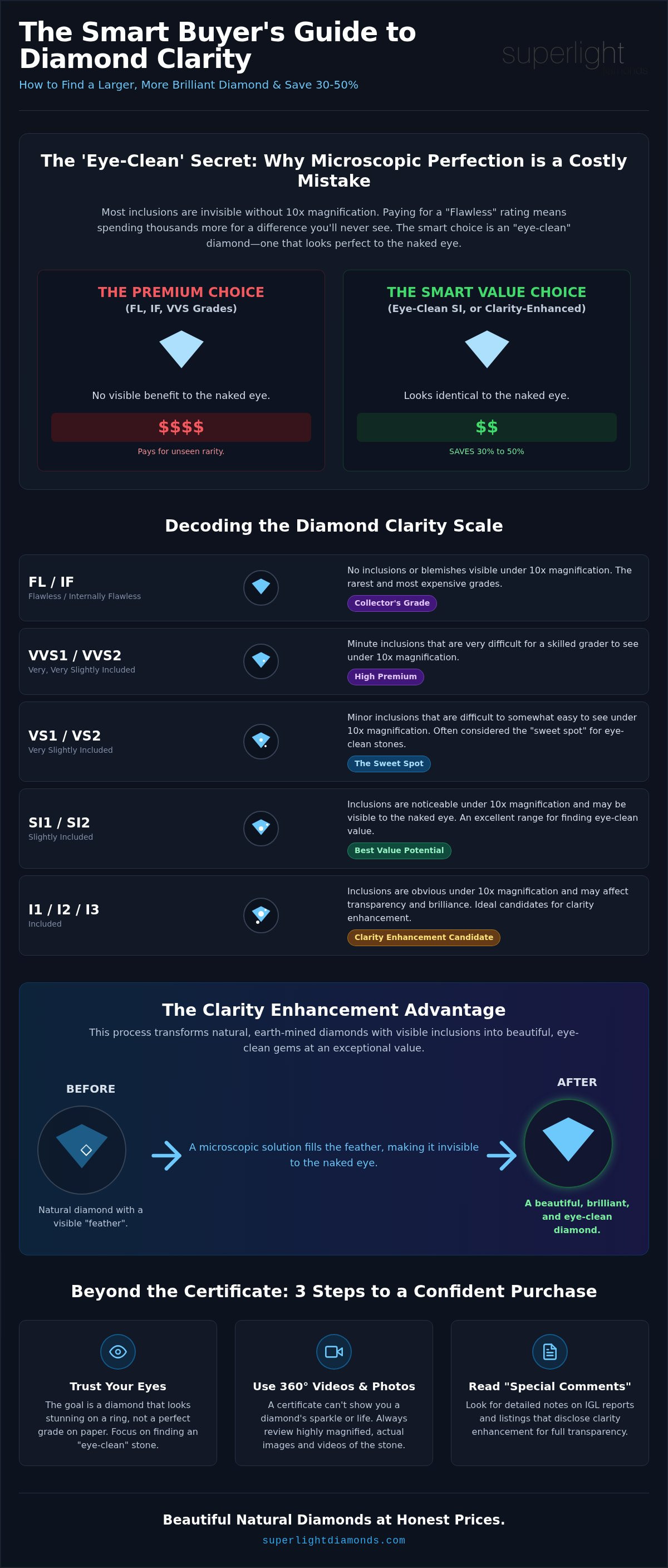 Diamond clarity scale explained