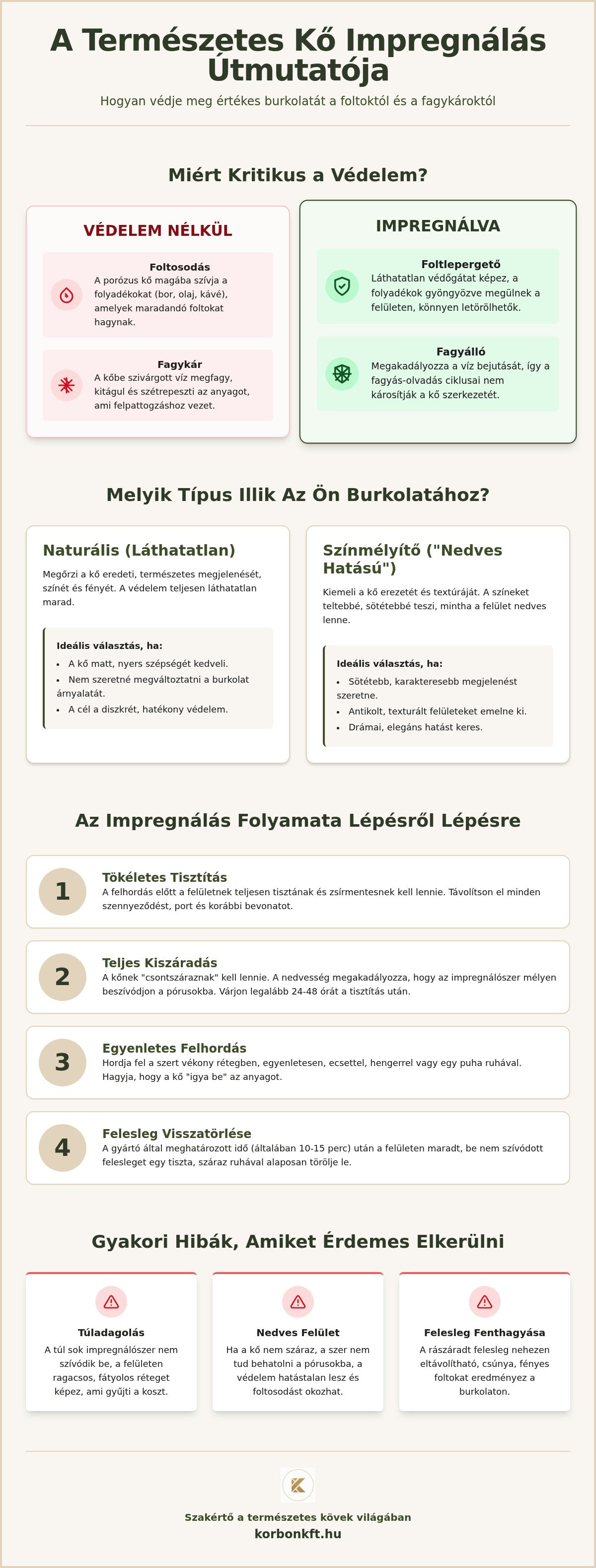 Természetes kő impregnálás
