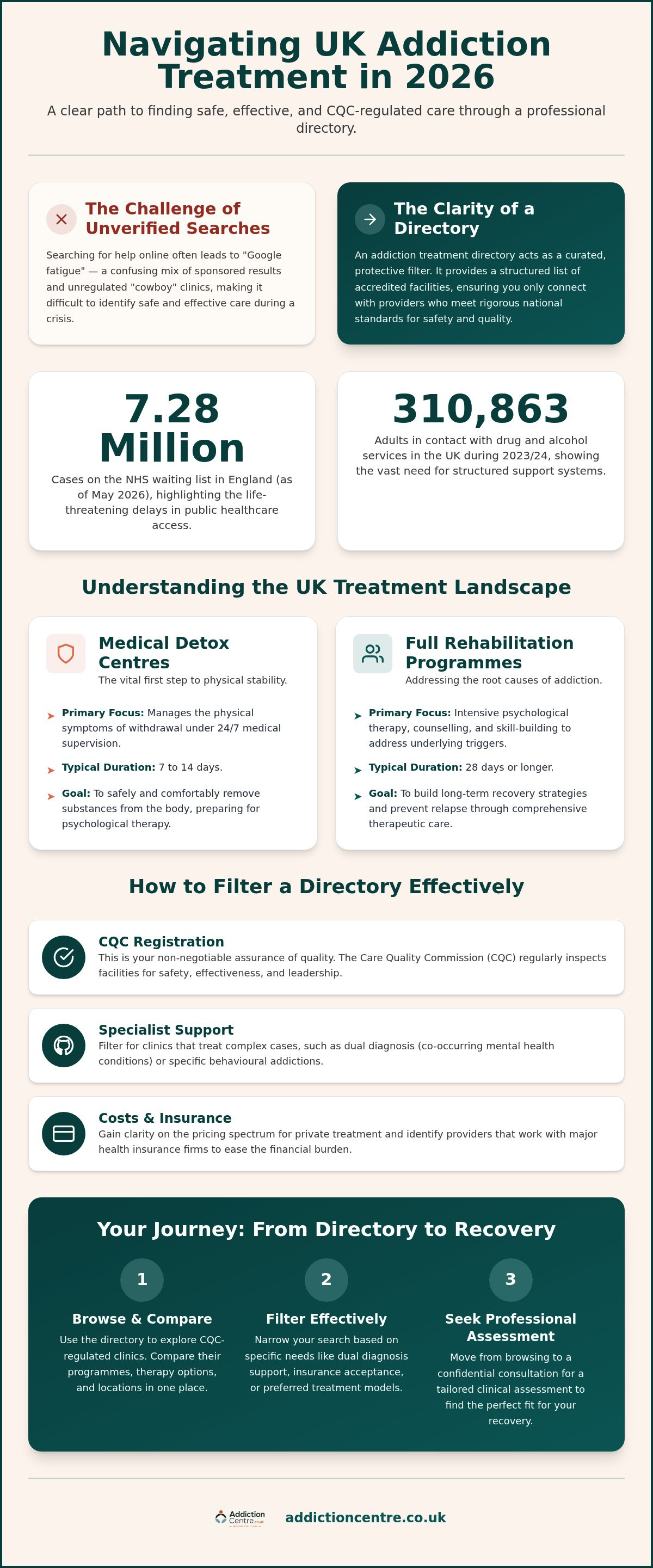 Addiction treatment directory UK