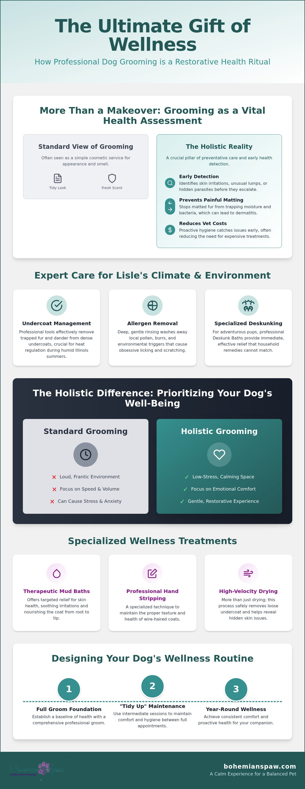 Professional dog grooming benefits Lisle