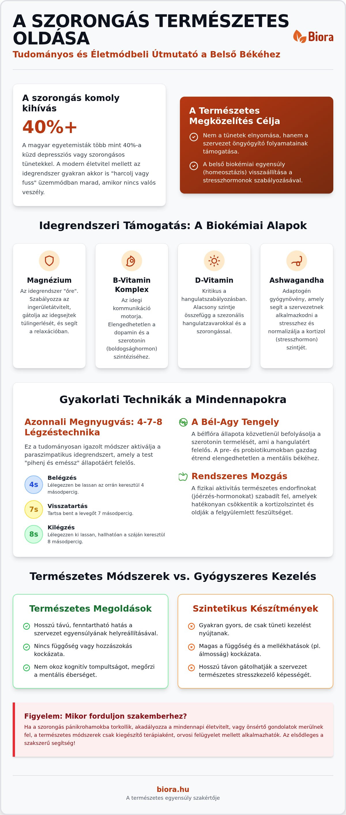 Szorongás természetes oldása