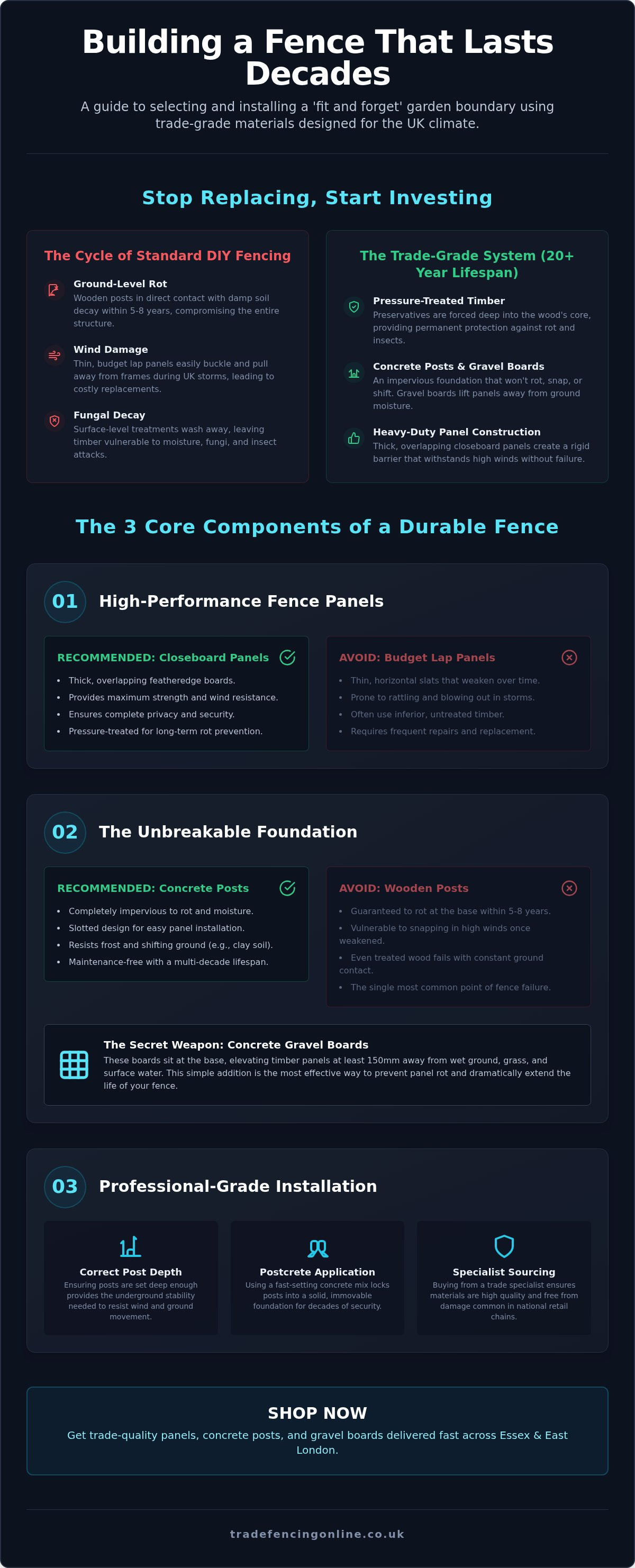 Durable garden fencing options