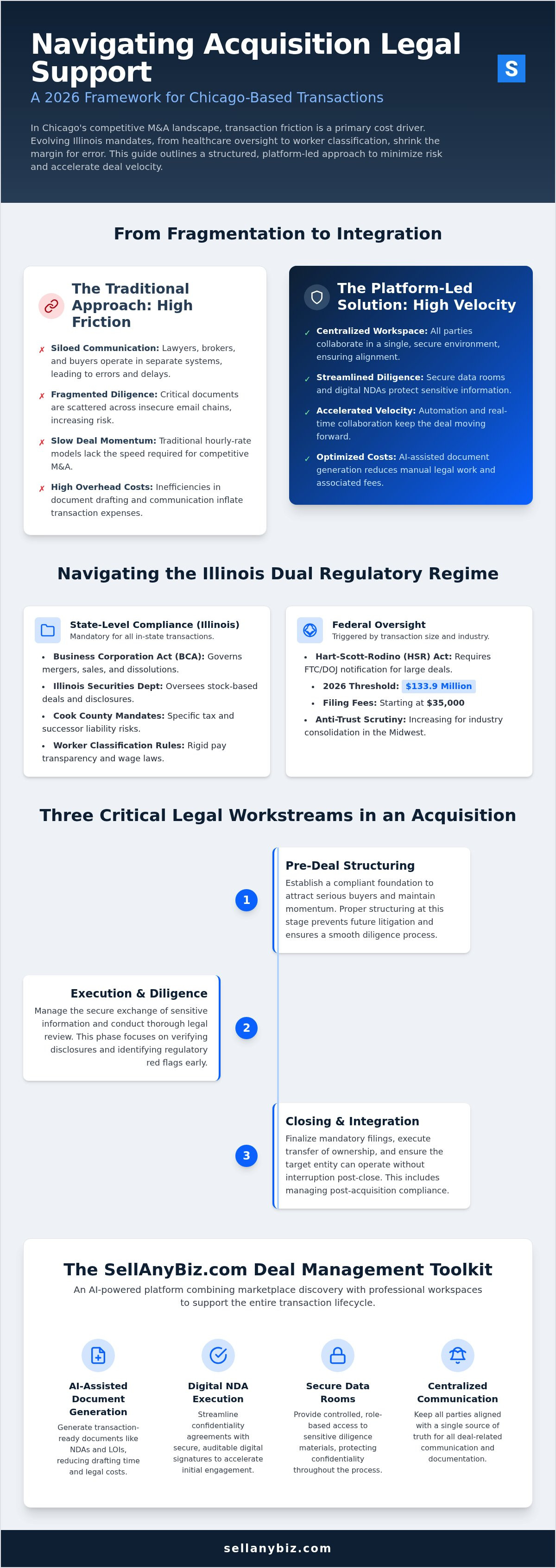 Acquisition legal support Chicago